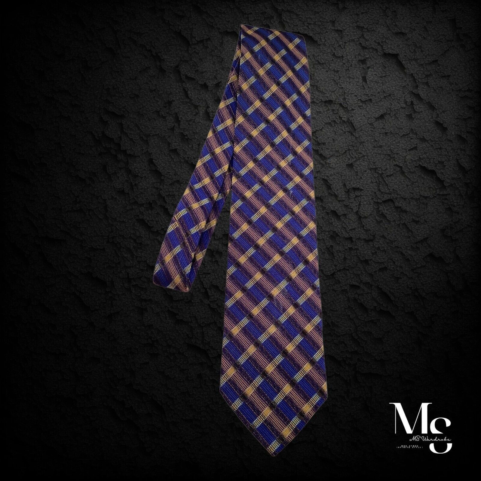 Missoni MISSONI Blue PLaids & Cheks Luxury Silk Tie Made In Italy Size ONE SIZE - 6 Thumbnail