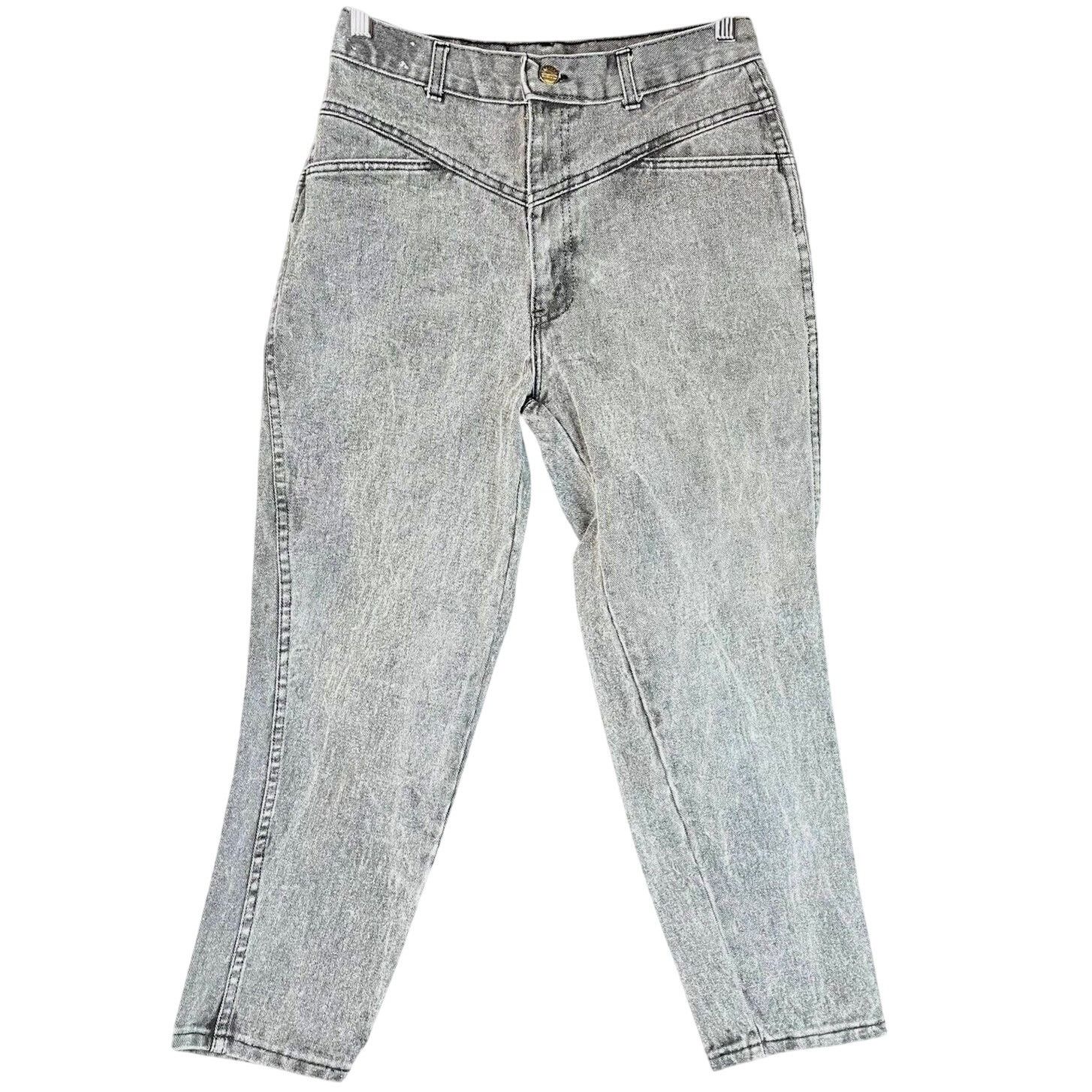 Vintage SUNSET BLUES Acid Wash Mom Jeans 80s (28"x25") Bare Back Size 28" / US 6 / IT 42 - 1 Thumbnail