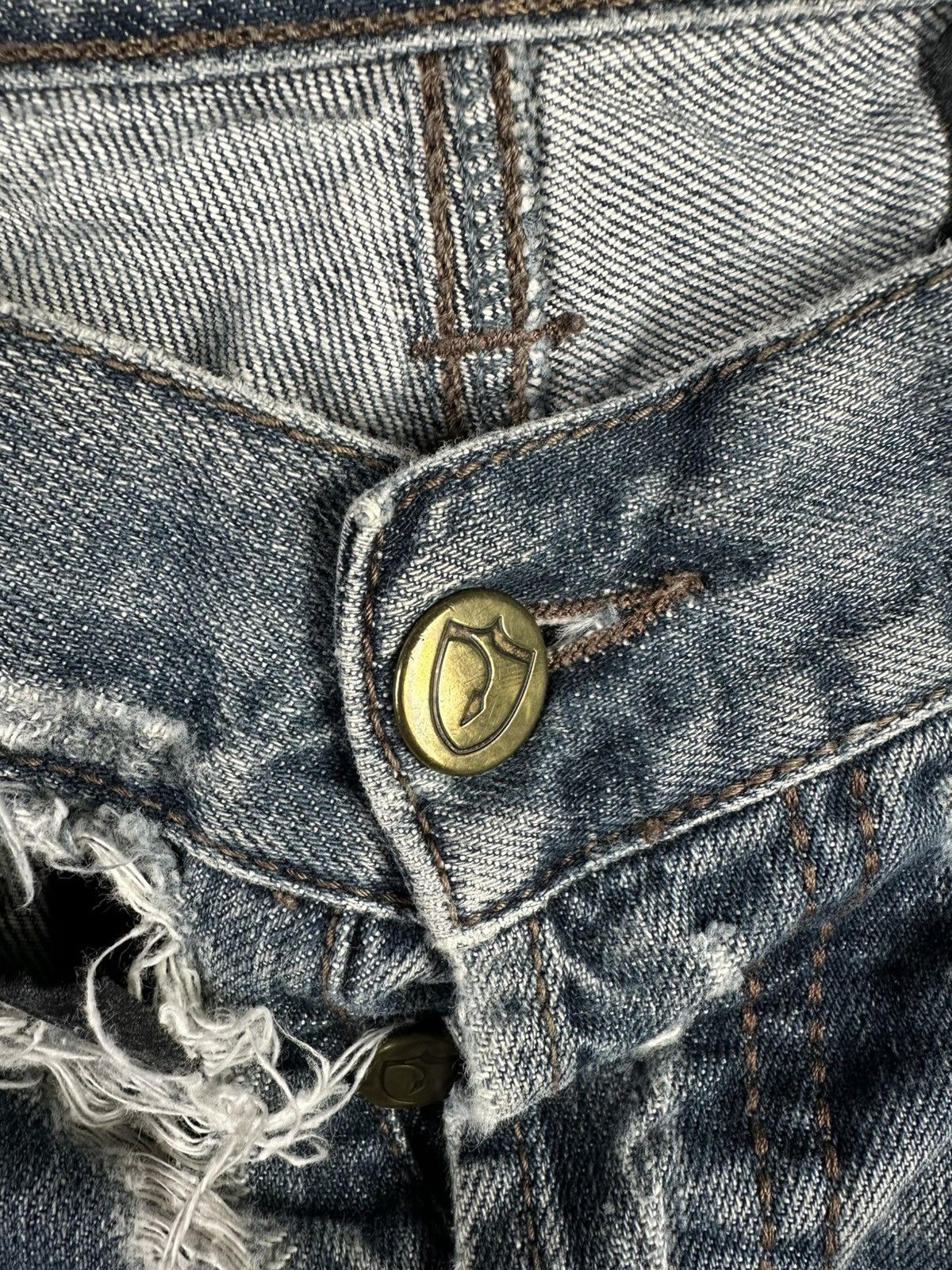 Absolut Joy Absolut Joy Distressed Faded Denim Jeans Size US 34 / EU 50 - 6 Thumbnail