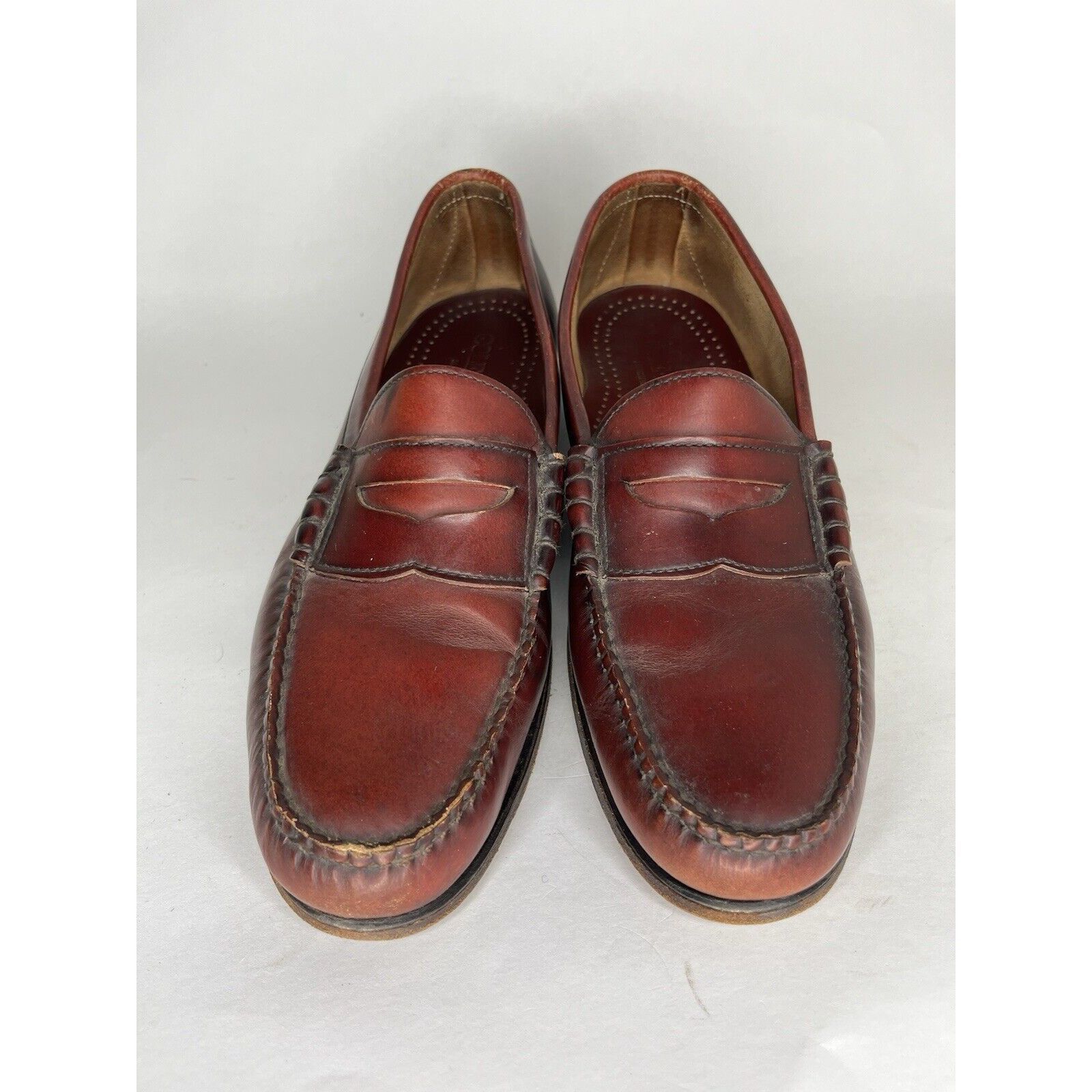 Cole Haan Cole Haan Burgundy Brown Slip On Penny Loafers Dress Shoes M Size US 11 / EU 44 - 11 Thumbnail