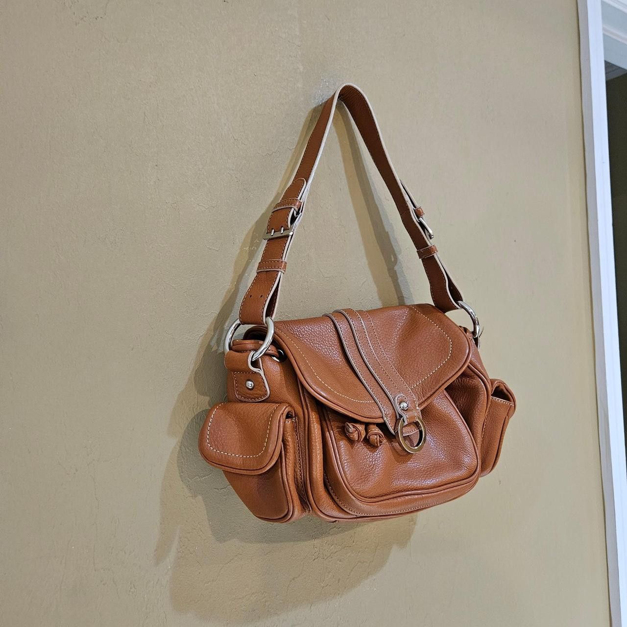 Vintage vintage boho western tan leather shoulder bag Size ONE SIZE - 2 Thumbnail