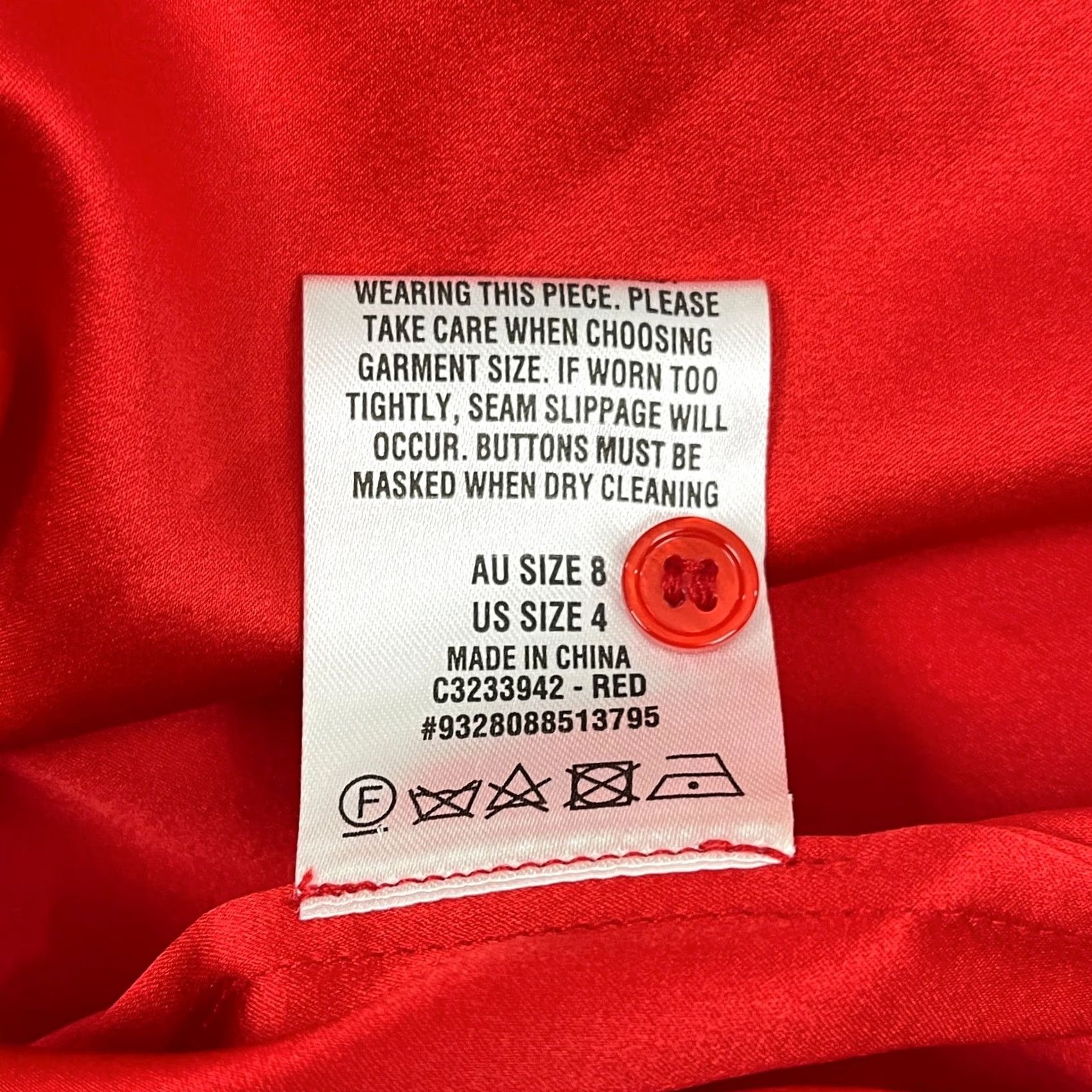 Scanlan Theodore VINTAGE Scanlan Theodore Blouse Womens AU 8 US 4 Red Silk Button Romantic Quiet Luxury Size M / US 6-8 / IT 42-44 - 3 Thumbnail