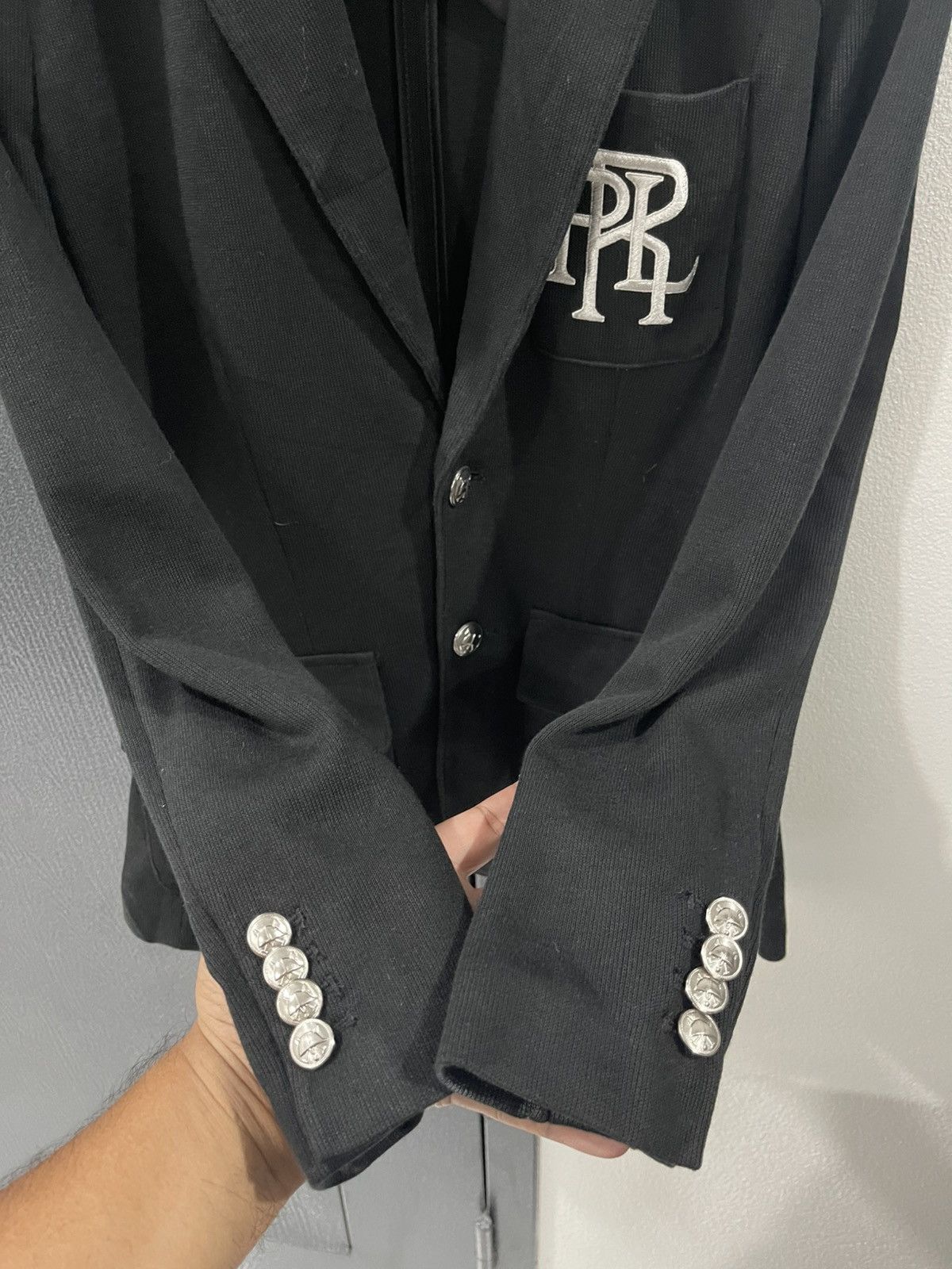 Polo Ralph Lauren Polo Ralph Lauren Embroidery Logo Black Blazer Size XS / US 0-2 / IT 36-38 - 9 Thumbnail
