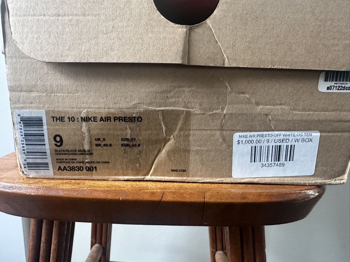 Nike × Off-White The Ten: Presto Size US 9 / EU 42 - 12 Thumbnail