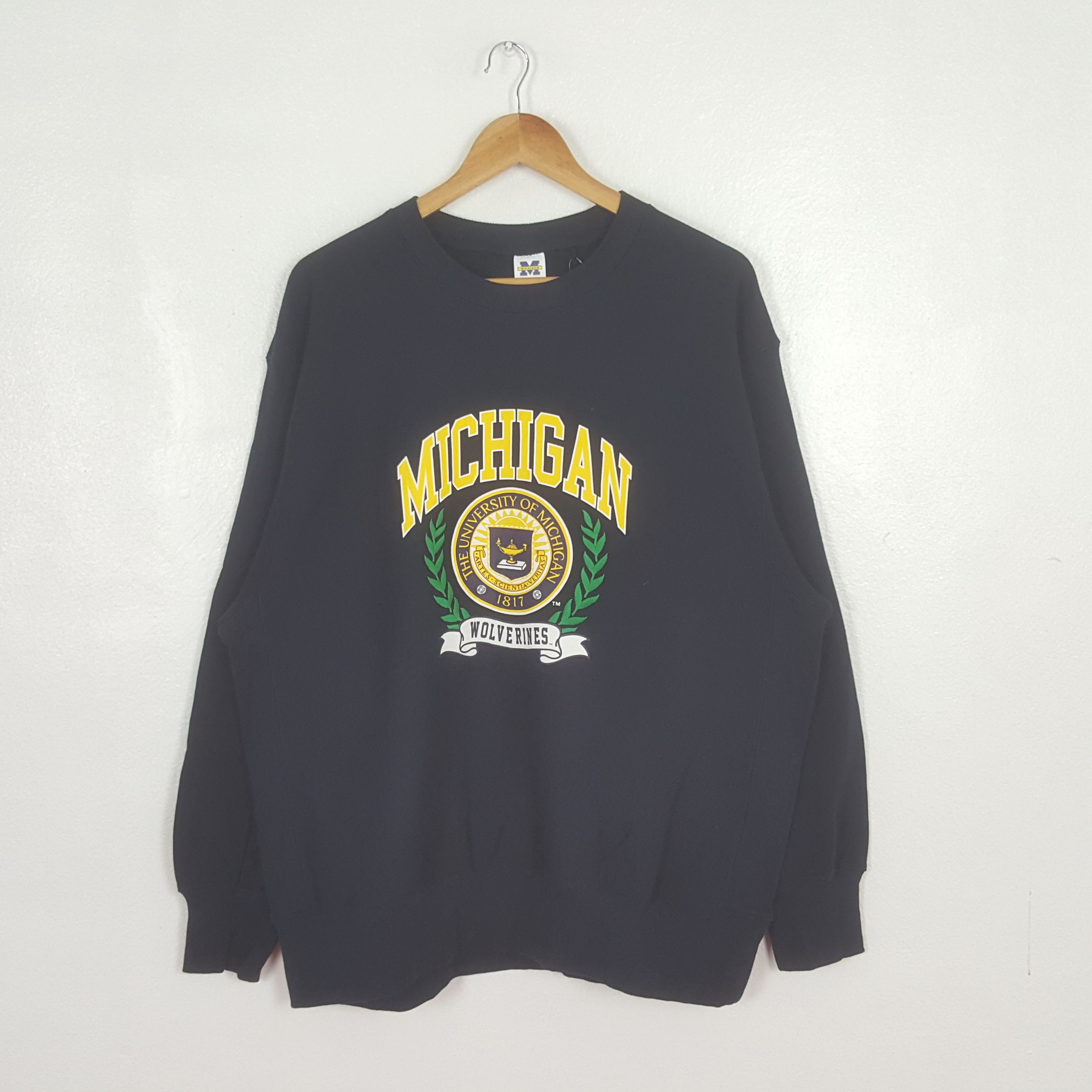 GU Vintage Michigan University Promo Sweatshirt C324N13 Size US L / EU 52-54 / 3 - 1 Thumbnail