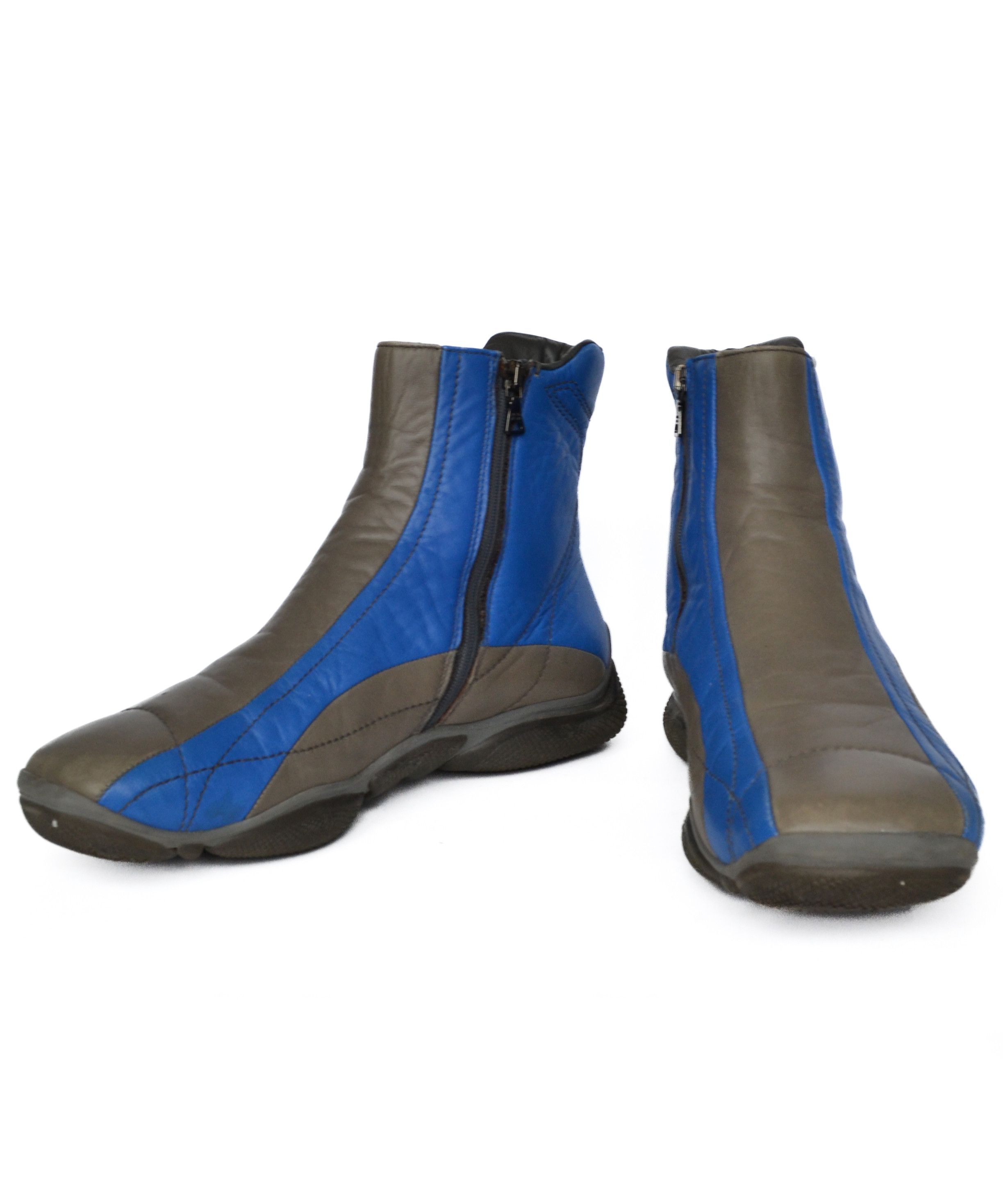 Prada PRADA Boots Vintage Leather Astro Blue Grey 1999 Shoes Size US 8 / EU 41 - 4 Thumbnail