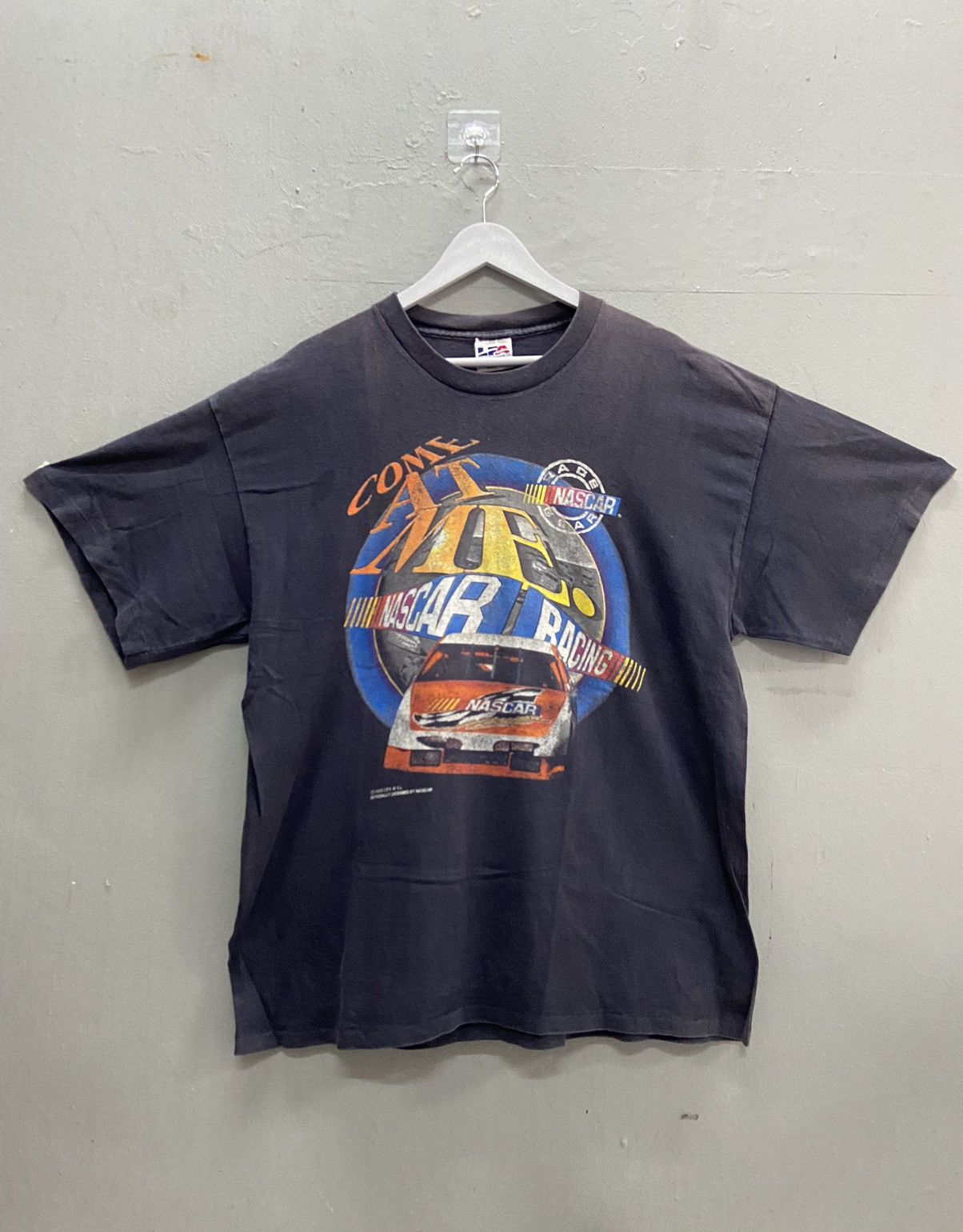 NASCAR VINTAGE 1995 COME AT ME NASCAR SHORT SLEEVE TEE SHIRT Size US XL / EU 56 / 4 - 1 Thumbnail