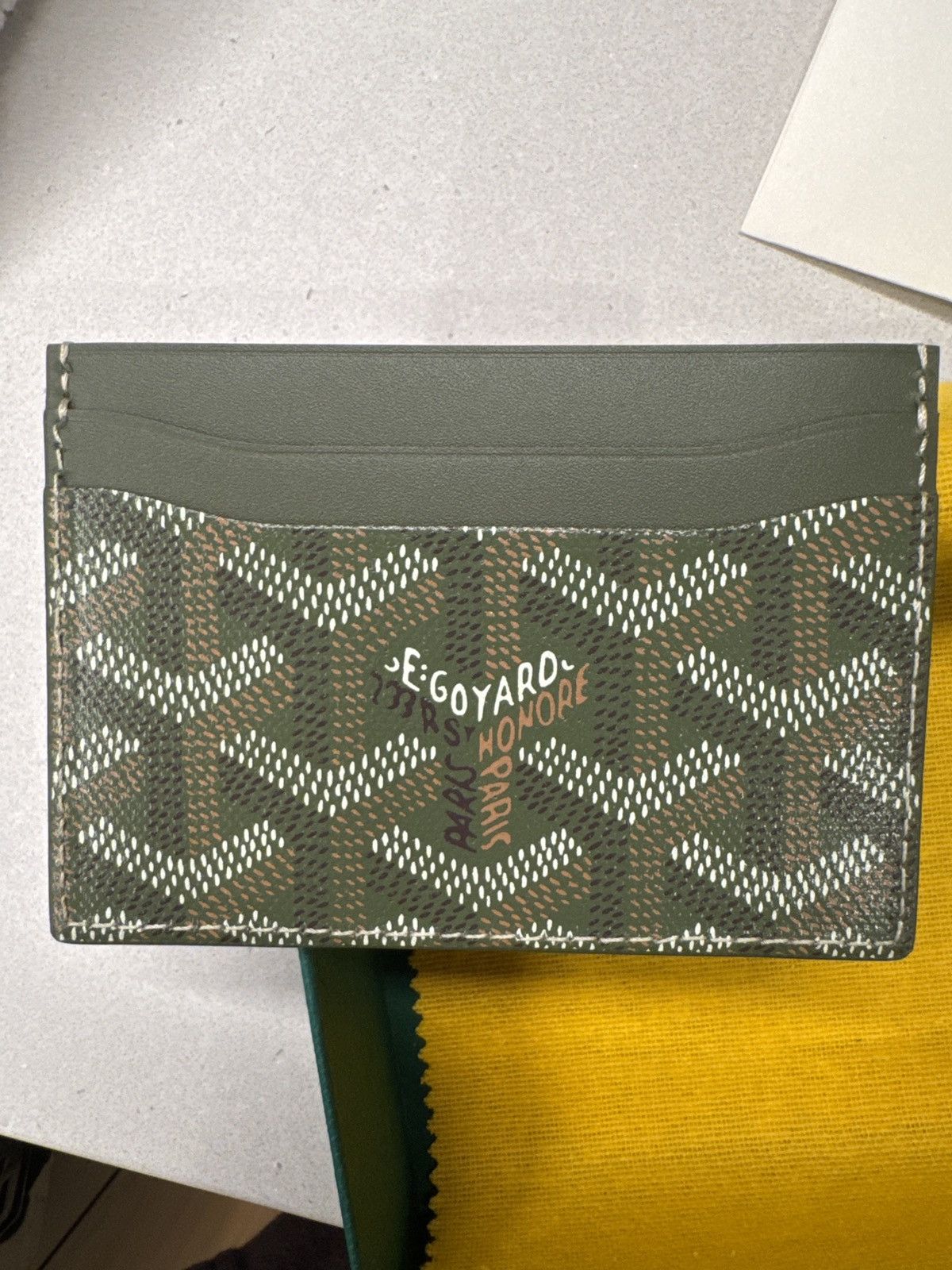 Goyard RARE limited edition khaki army green st sulpice wallet Size ONE SIZE - 2 Thumbnail