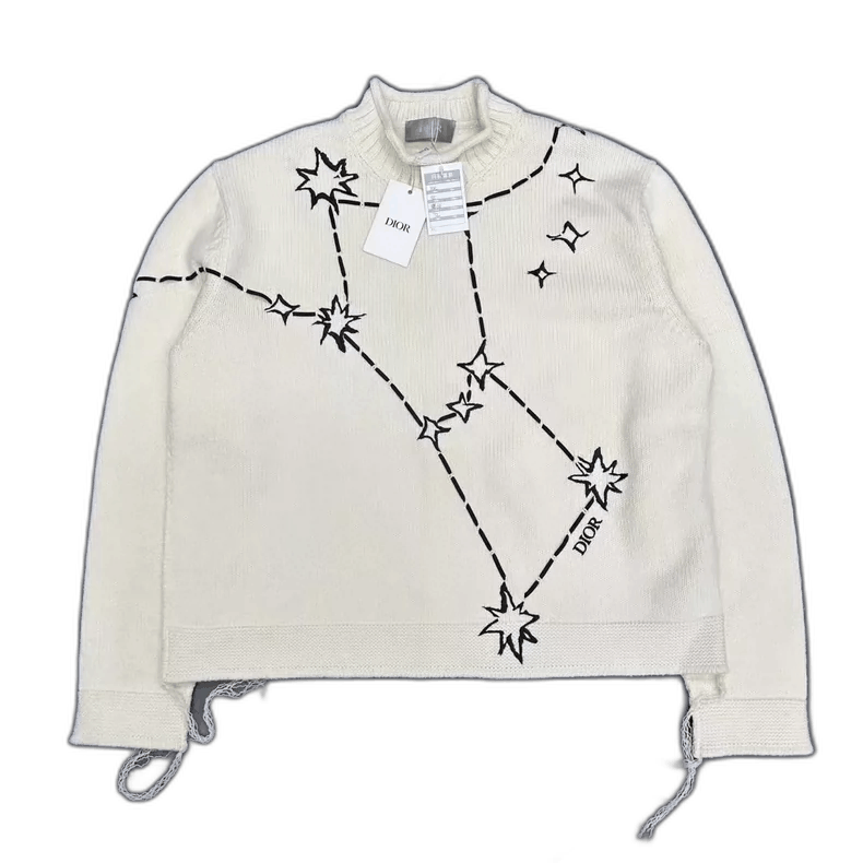 Dior Dior Embroidered Starry Knit Sweater XXL-2505 Size US XXL / EU 58 / 5 - 1 Thumbnail
