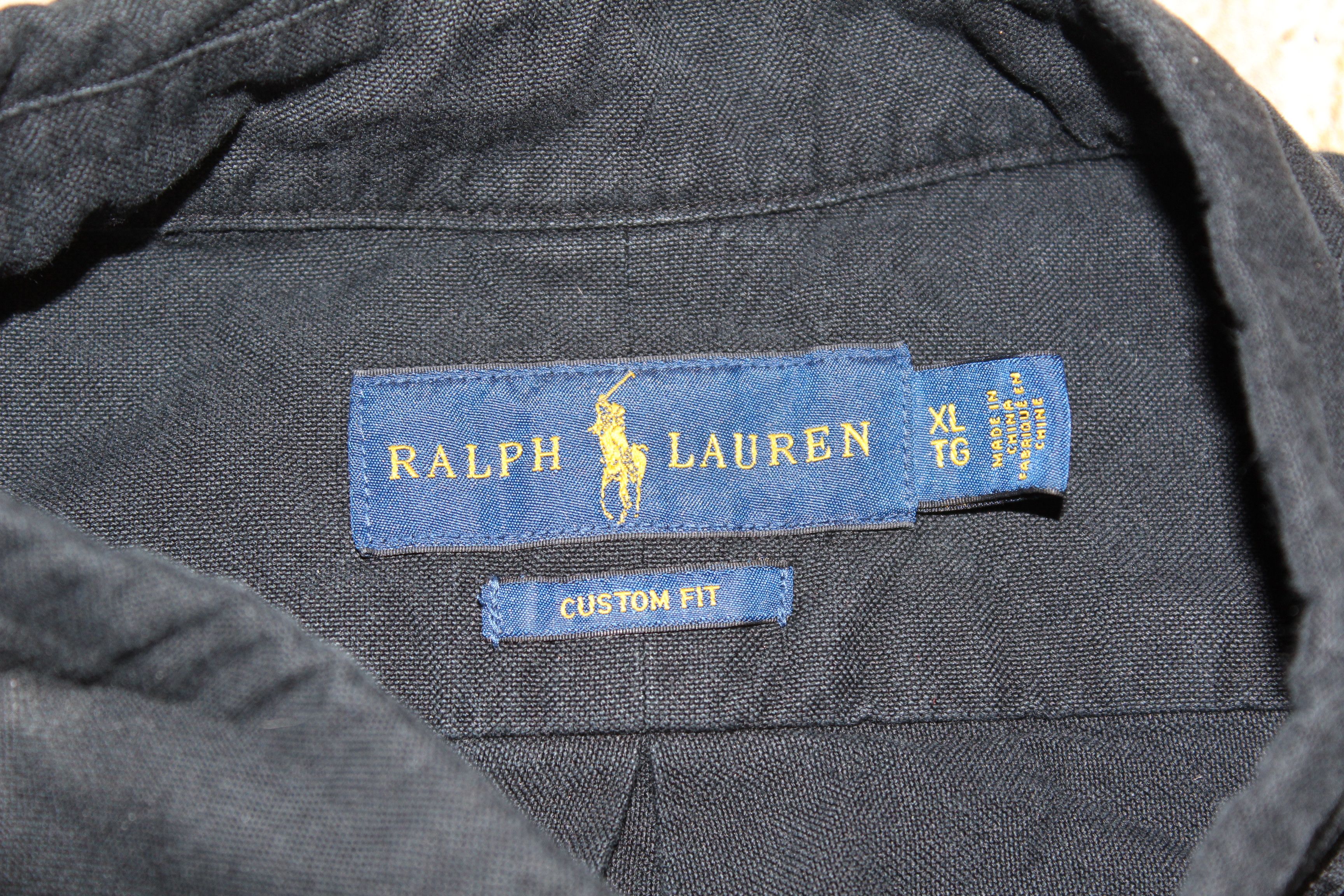 Polo Ralph Lauren Men's RALPH LAUREN Short Sleeve Black Shirt Top Size XL Size US XL / EU 56 / 4 - 7 Thumbnail