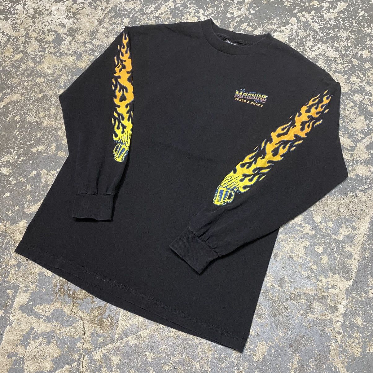 Other Y2K Speed And Skate Flame Beer Long Sleeve Tshirt Size US M / EU 48-50 / 2 - 6 Thumbnail
