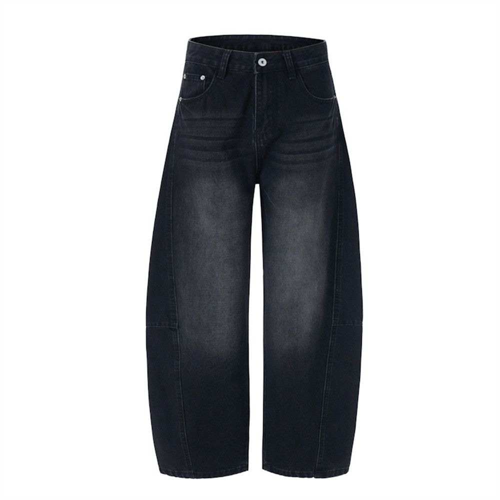 Jean Men's punk distressed washed loose vintage scimitar jeans Size US 32 / EU 48 - 4 Thumbnail