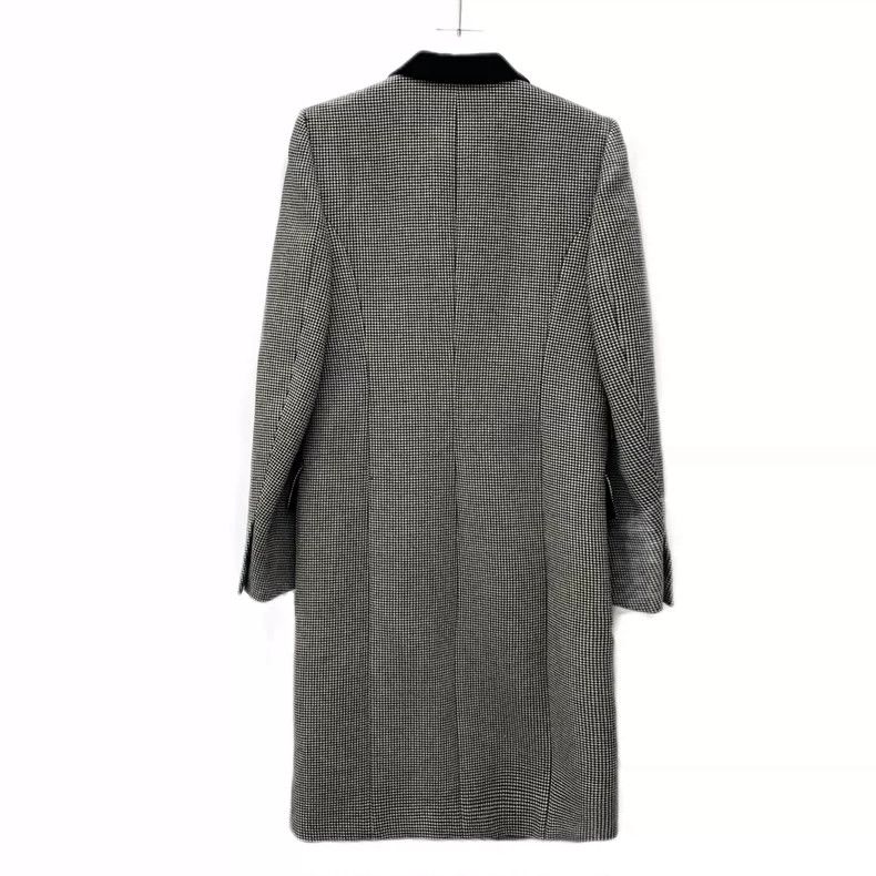 Balenciaga Balenciaga size 46 Color-block houndstooth wool lapel long Size S / US 4 / IT 40 - 2 Thumbnail