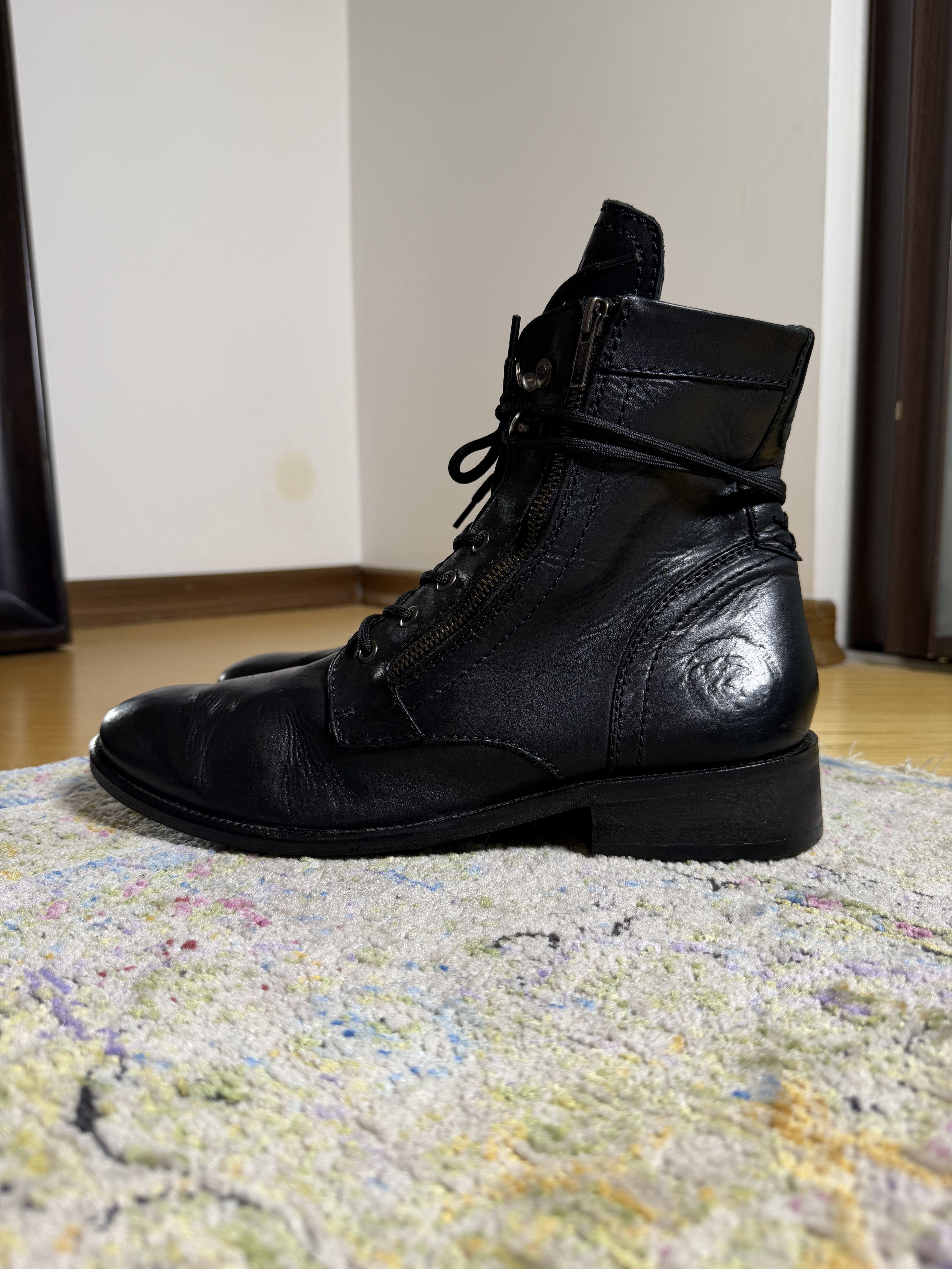 Diesel Diesel The Pit Black Boots Size US 12 / EU 45 - 4 Thumbnail