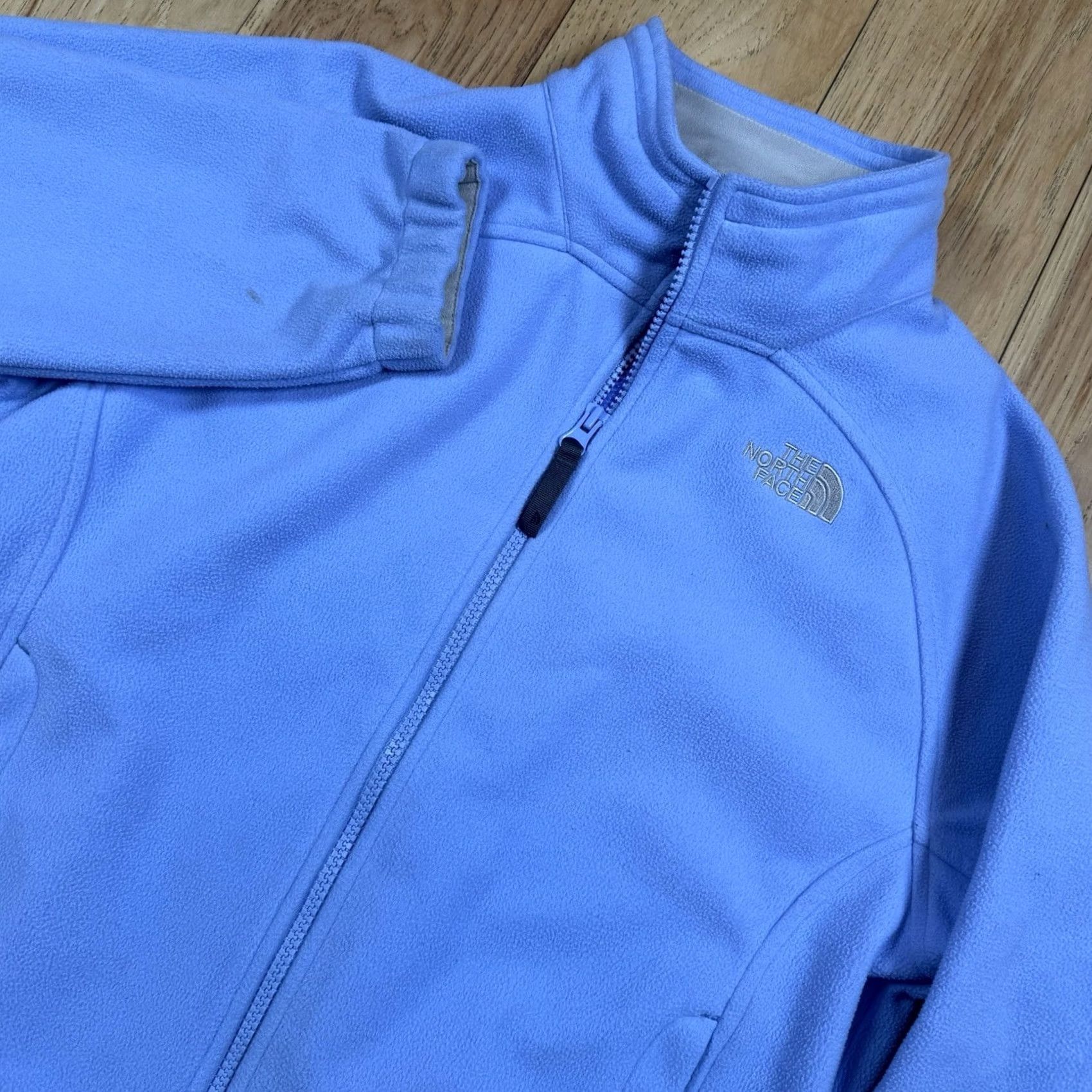 The North Face The North Face Jacket Women L Blue Full Zip Windwall Lined Fleece Polyester Regular Size L / US 10 / IT 46 - 2 Thumbnail