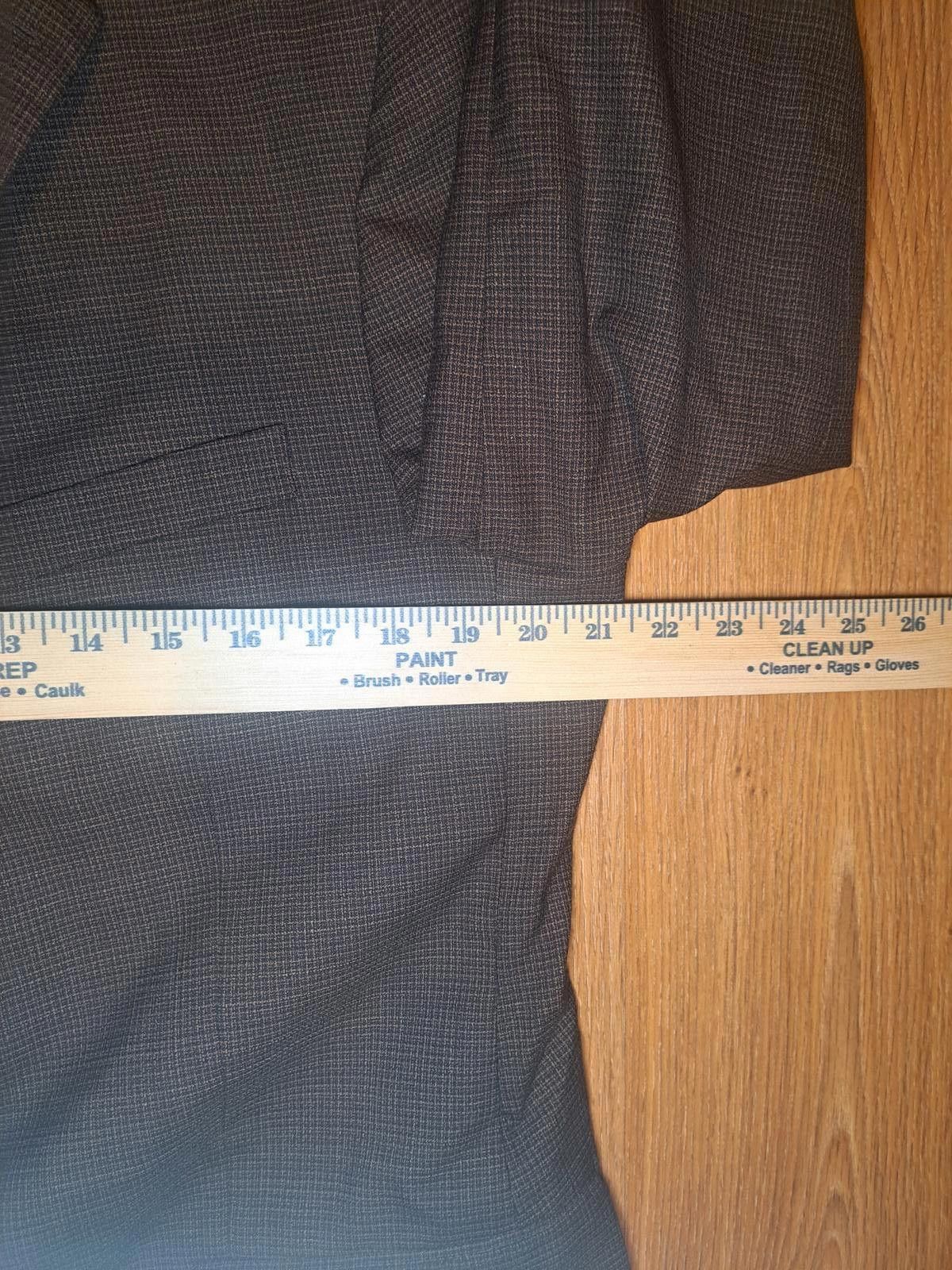 Hart Schaffner Marx Hart Schaffner Marx Sport Coat Mens 42L Brown Wool Nailhead Size 42L - 11 Thumbnail