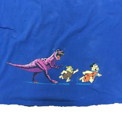 Other Vintage The Flintstones 1993 Dino Big Print Blue T-Shirt Size US XL / EU 56 / 4 - 4 Thumbnail