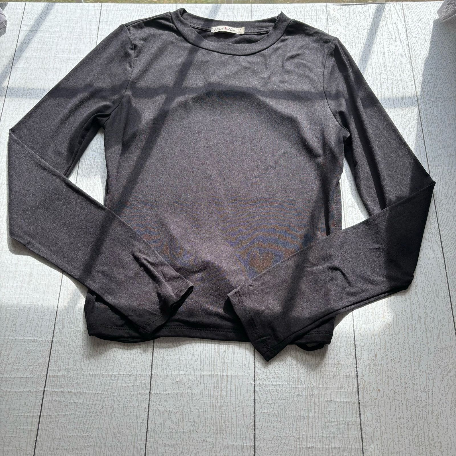 Other Heart & Hips Black Long Sleeve Backless Top Size Large Size L / US 10 / IT 46 - 1 Thumbnail