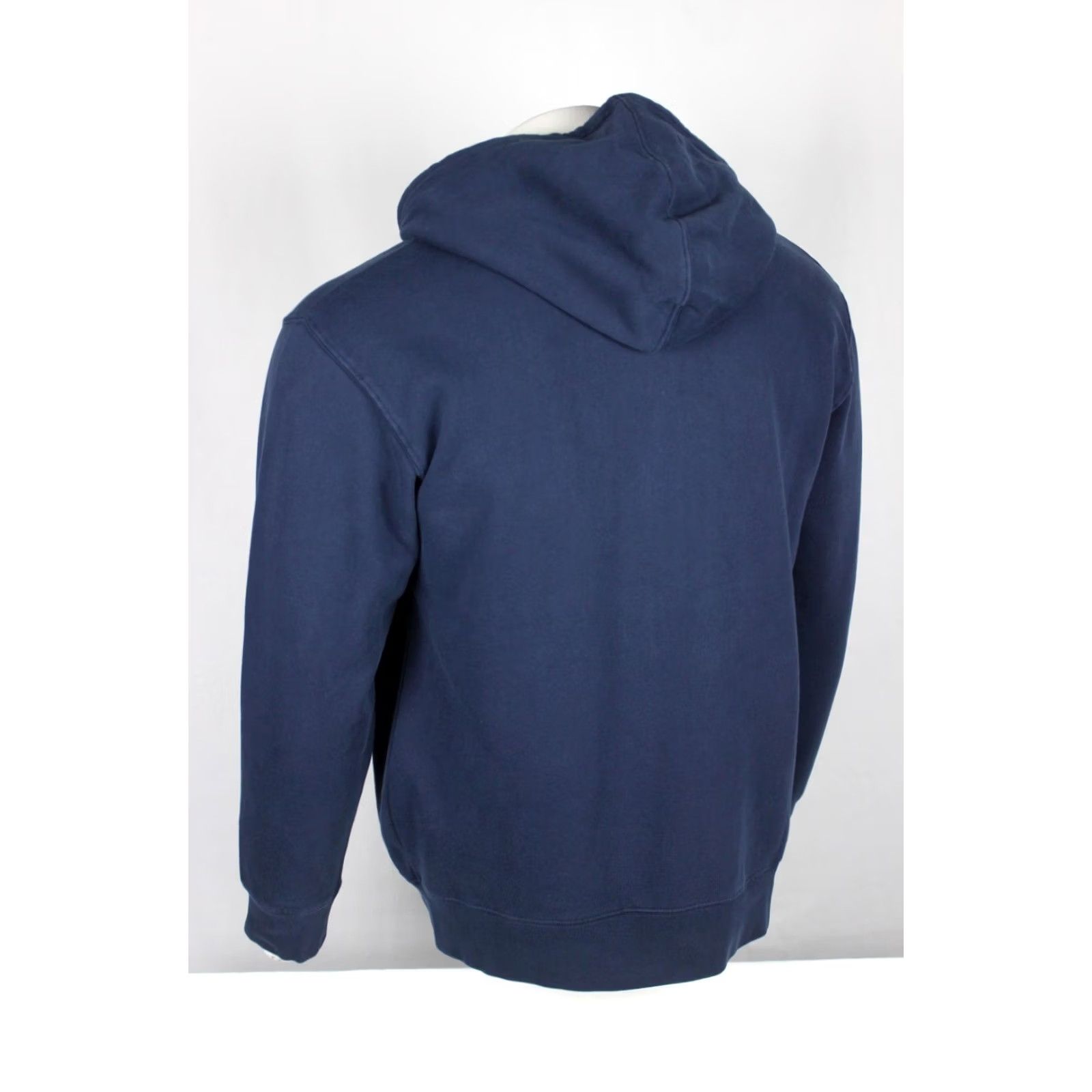Vintage Huk Fishing Men's Huk'd Up Logo Full Zip Hoodie Sweatshirt M Medium Dark Blue Size US M / EU 48-50 / 2 - 2 Thumbnail