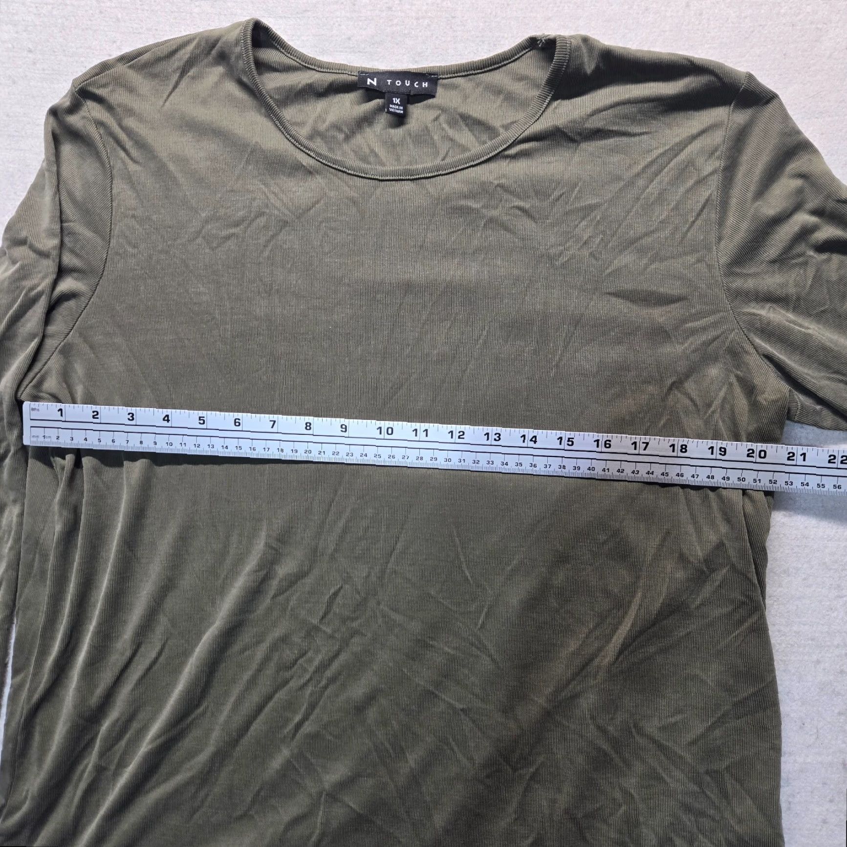 Vintage N Touch Solid Brown Long Sleeve Tee T-Shirt Adult Women's Plus Size 1x Shirt Size XL / US 12-14 / IT 48-50 - 4 Thumbnail