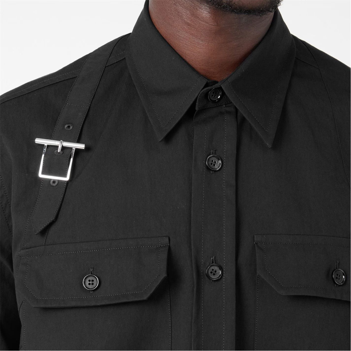 Alexander McQueen o1g2r1mq0326 Overshirt in Black Size US L / EU 52-54 / 3 - 5 Thumbnail