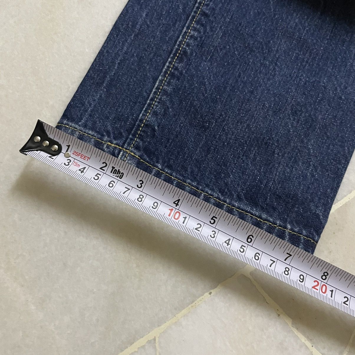 Japanese Brand ORIGINAL JAPANES GU DENIM LOOSE STRAIGHTCUT (28×39) Size US 28 / EU 44 - 13 Thumbnail