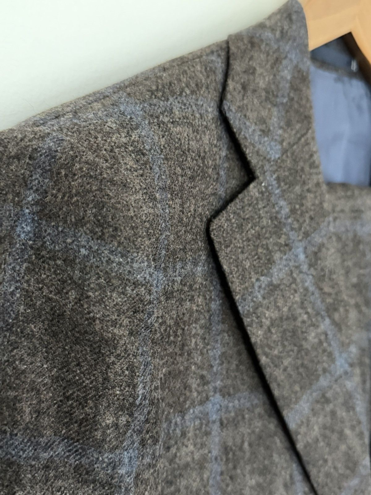 Suitsupply Suitsupply Lazio Wool Cashmere Windowpane Suit 38 Size 38R - 7 Thumbnail