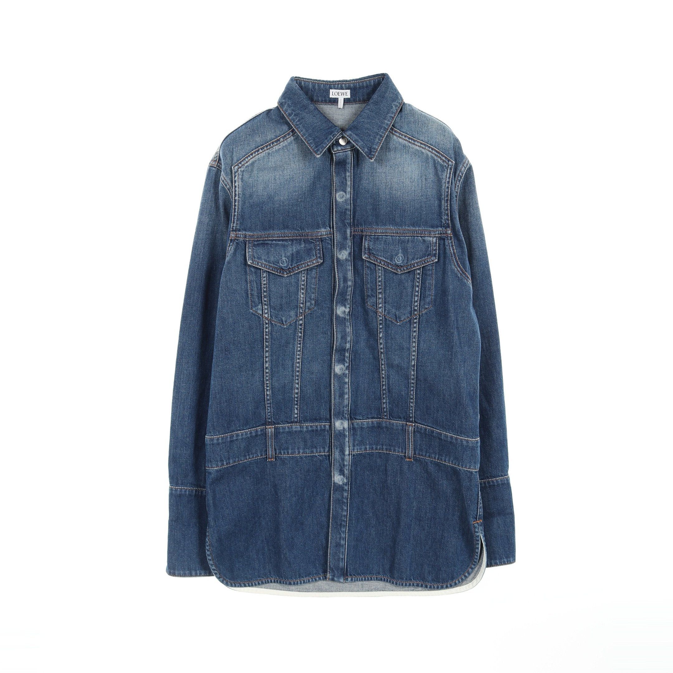 Loewe Loewe Denim Shirt Cotton Indigo Blue Size ONE SIZE - 1 Thumbnail