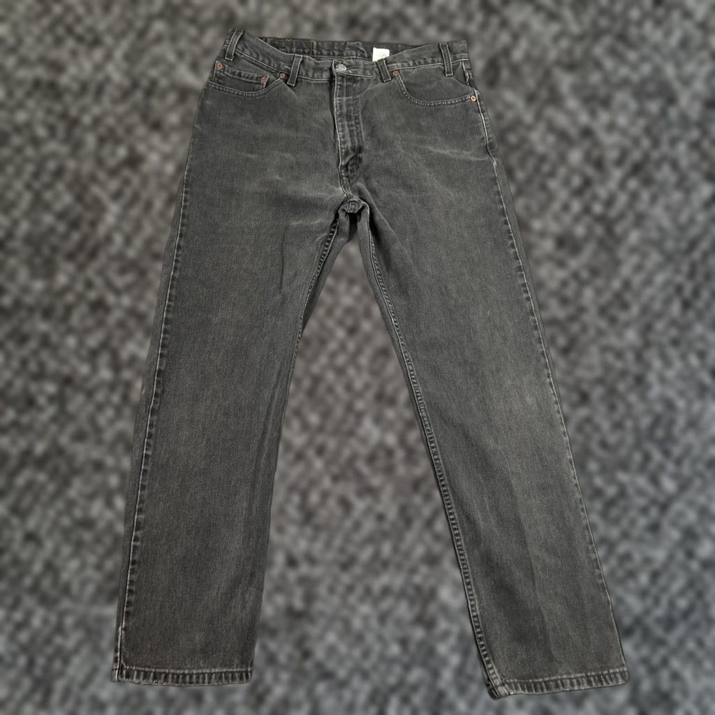 Levi's Vintage Levi's 505 Jeans Men 36x30 Regular Fit Black Distressed Denim Y2K Retro Size US 36 / EU 52 - 1 Thumbnail