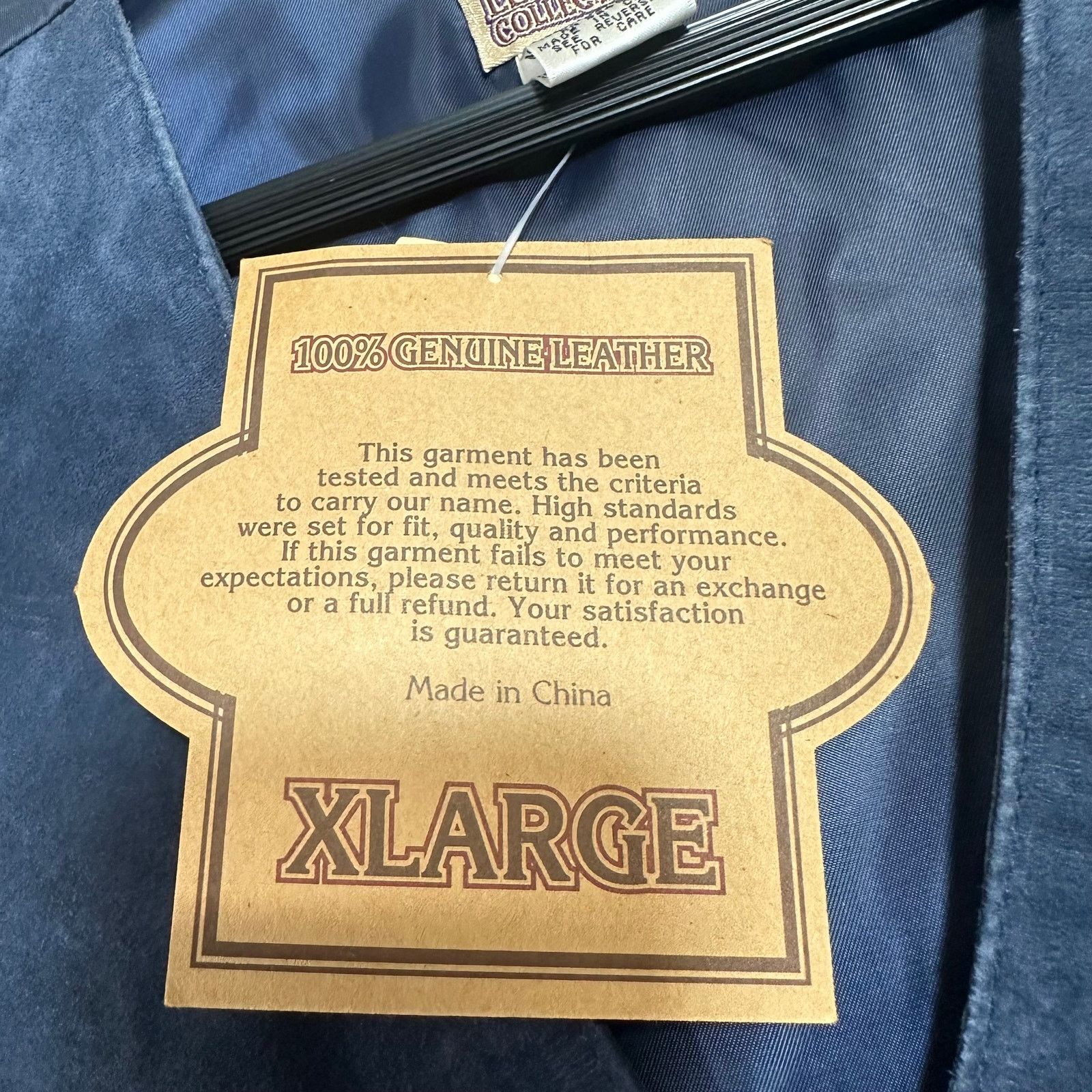 Vintage NEW Vintage XL International Leather Collection Blue Vest Size US XL / EU 56 / 4 - 10 Thumbnail
