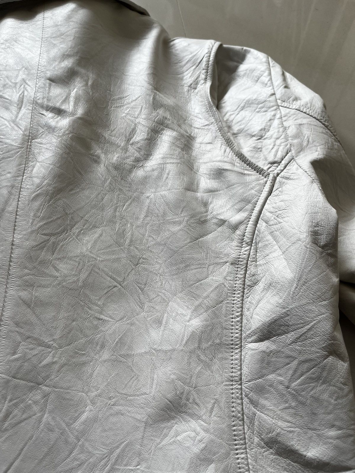 Japanese Brand Custom Culture white leather jacket Size US M / EU 48-50 / 2 - 10 Thumbnail