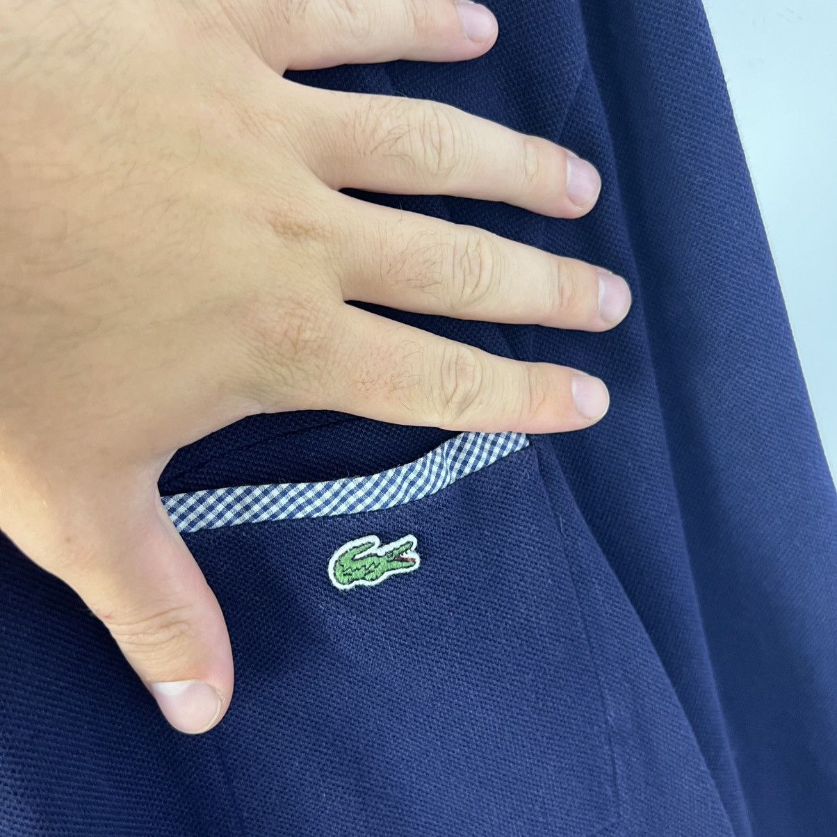 Lacoste Vintage Lacoste Pocket Logo Rugby Long Sleeve Size US XXL / EU 58 / 5 - 3 Thumbnail