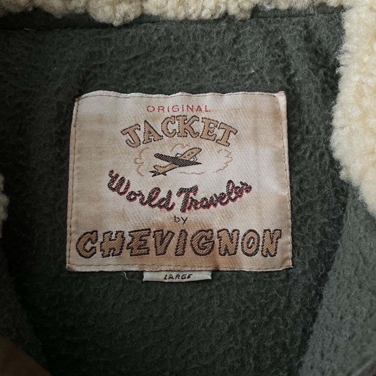 Chevignon Chevignon Shearling Sheepskin Hooded Bomber Jacket Parka B3 Size US L / EU 52-54 / 3 - 8 Thumbnail