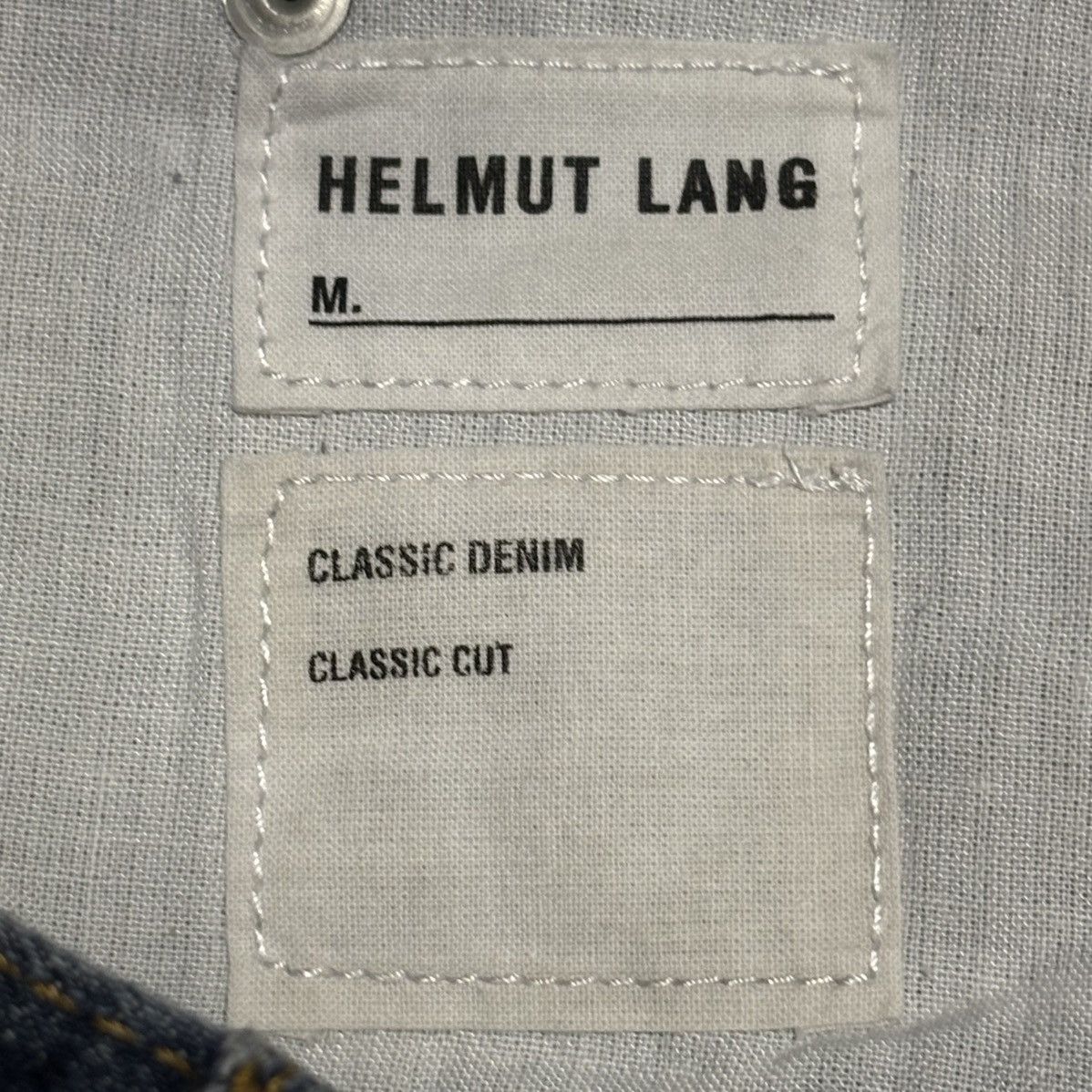 Helmut Lang ERALY 2000s HELMUT LANG CLASSIC CUT JEANS CUT OFF DENIM Size US 31 - 8 Thumbnail