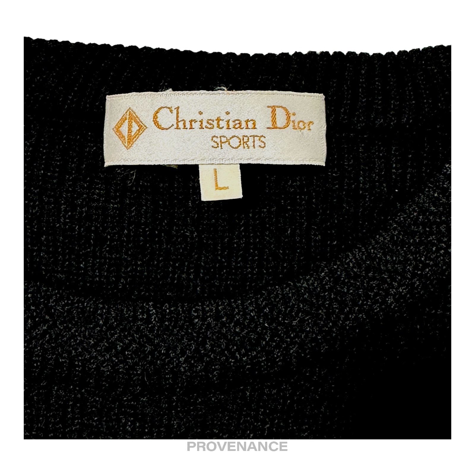 Dior 🔴 Christian Dior Sports Crewneck Wool Sweatshirt - Black L Size US L / EU 52-54 / 3 - 6 Thumbnail