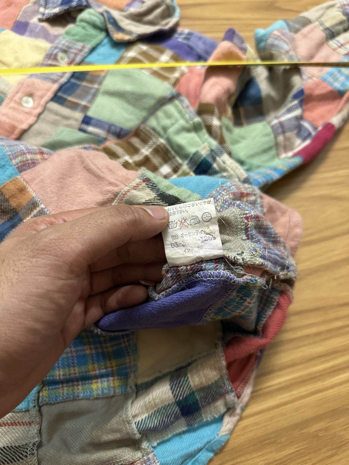 Japanese Brand × Sugar Cane Cube Sugar Japan Patchwork Single Pocket Button Up Shirt Size US M / EU 48-50 / 2 - 16 Thumbnail