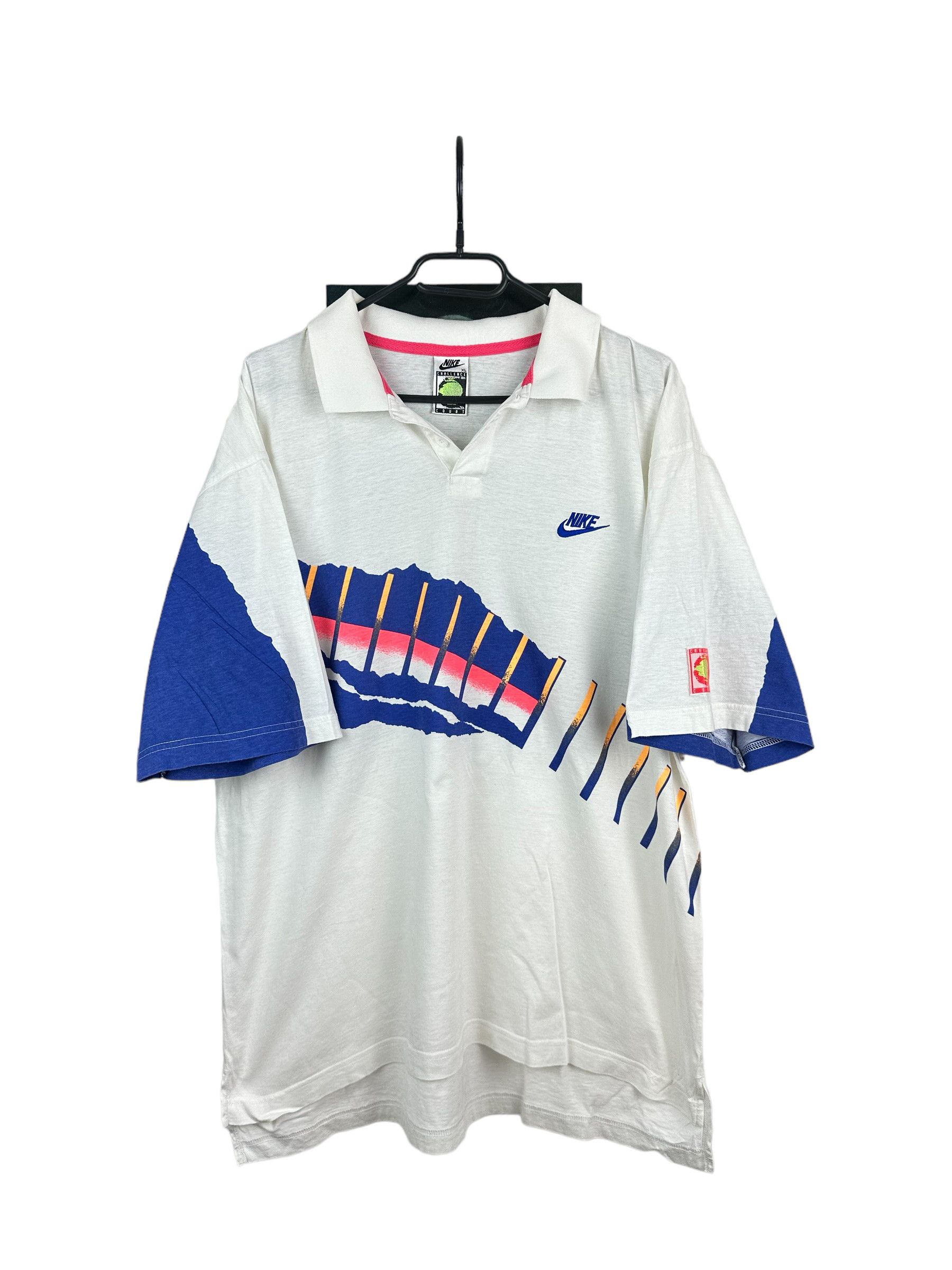 Nike Vintage Nike Challenge Court Andre Agassi Shirt Tee Rare Grailed 5603