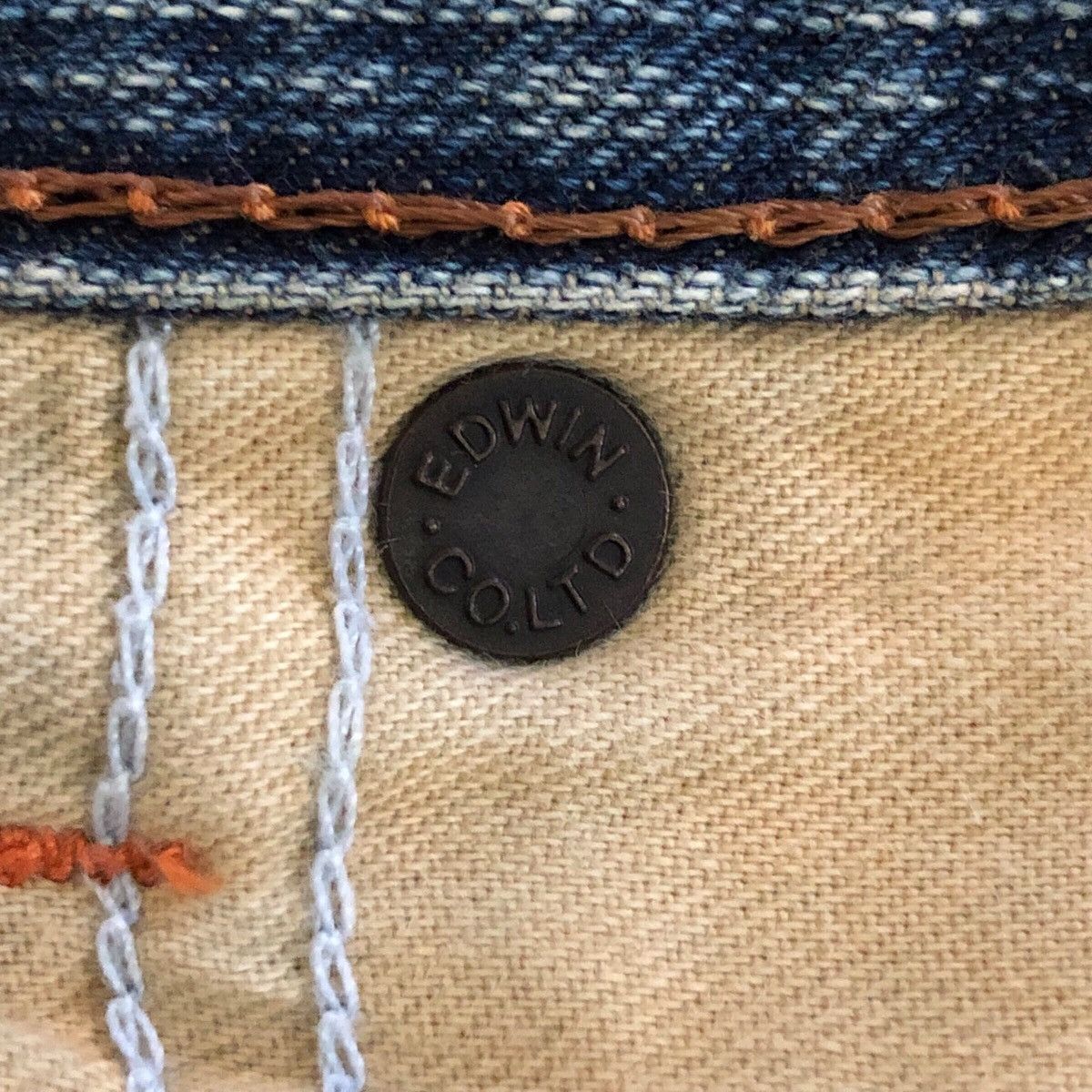 Edwin Vintage Edwin Faded Whiskers Denim Jeans Size US 32 / EU 48 - 19 Thumbnail