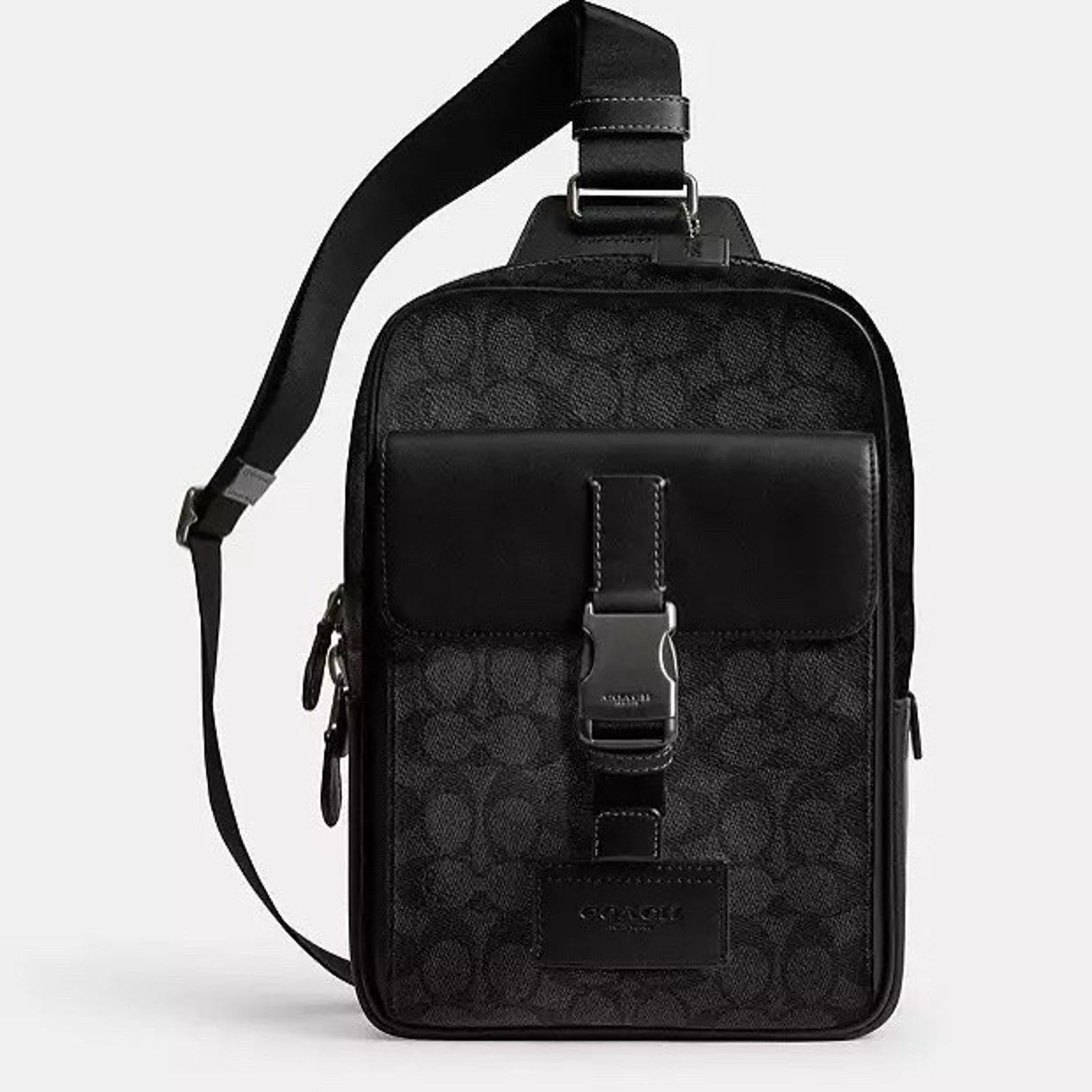 Coach NWT Coach Track Pack Canvas CX880 Gunmetal/Charcoal/Black Size ONE SIZE - 2 Thumbnail