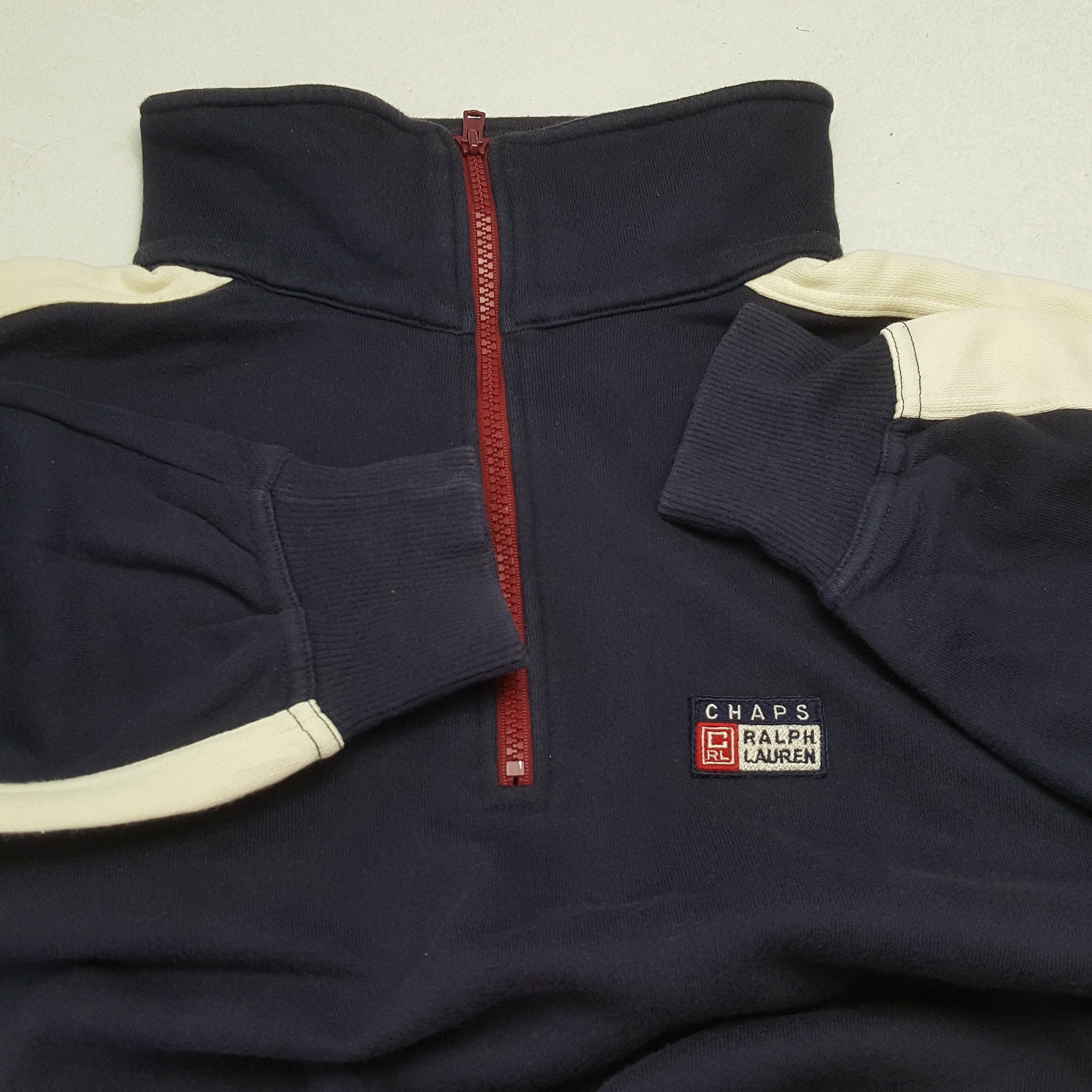 Chaps × Chaps Ralph Lauren × Vintage CHAPS RALPH LAUREN Half Zipper Sweatshirt Size US L / EU 52-54 / 3 - 8 Thumbnail