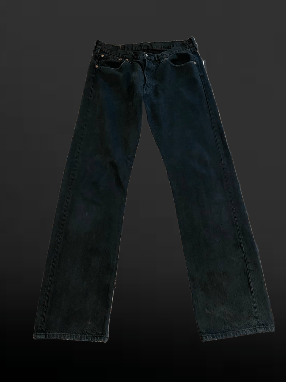Levi's Faded Black Levis 501 Jeans STREETWEAR Size US 34 / EU 50 - 1 Thumbnail