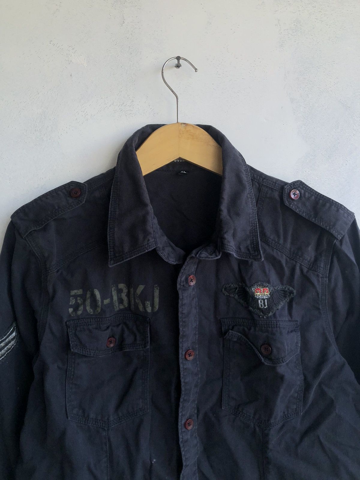 Hysteric Glamour Japanese Buckaro Patchwork Button Shirt Size US XL / EU 56 / 4 - 3 Thumbnail