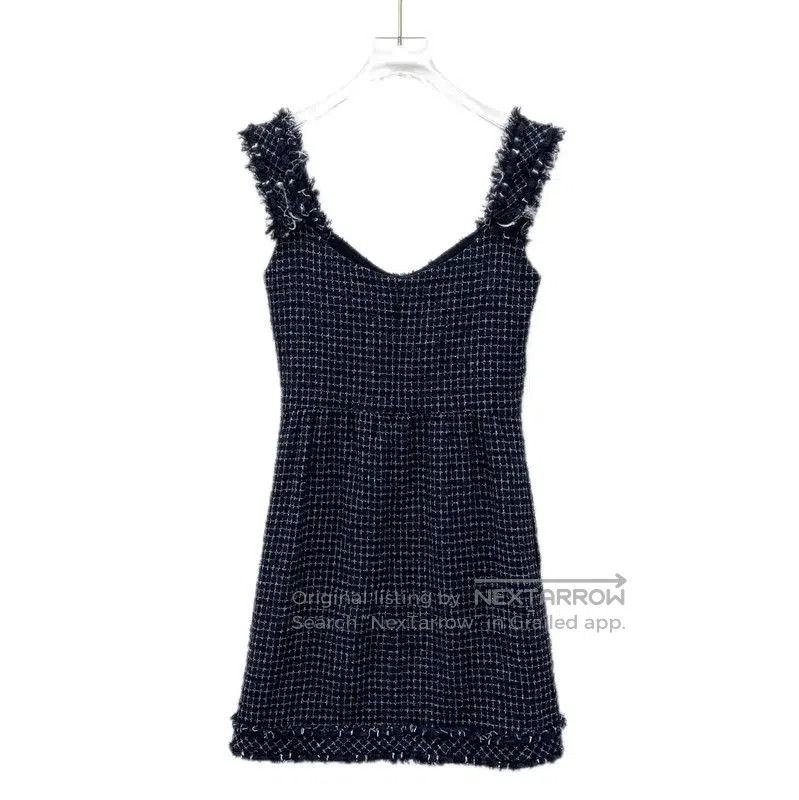Chanel Chanel Deep Blue Cotton Mini Dress . Size XXS / US 00 / IT 34 - 2 Thumbnail