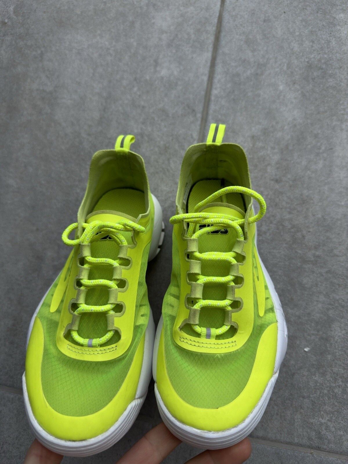 Fila Fila Disruptor Run Neon Lime Platform Sneakers Womens Size US 6 / IT 36 - 11 Thumbnail