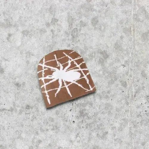 Japanese Brand 🕷️🕸️ Spider Web Beanie Hat y2k 🕸 Size ONE SIZE - 1 Thumbnail