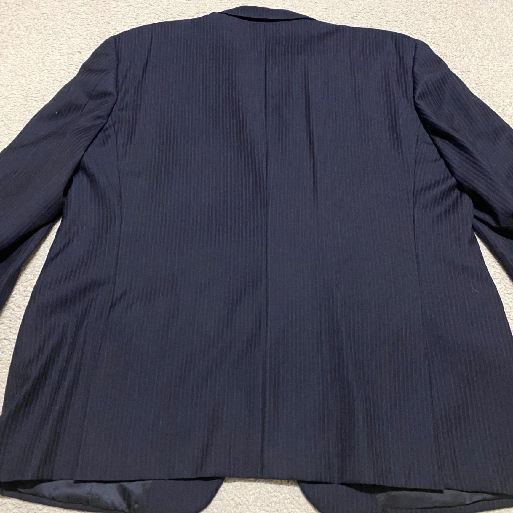 Canali Canali Blazer Blue Striped 2/2 Button Wool 48 Regular Mens Vintage? Size 48R - 2 Thumbnail