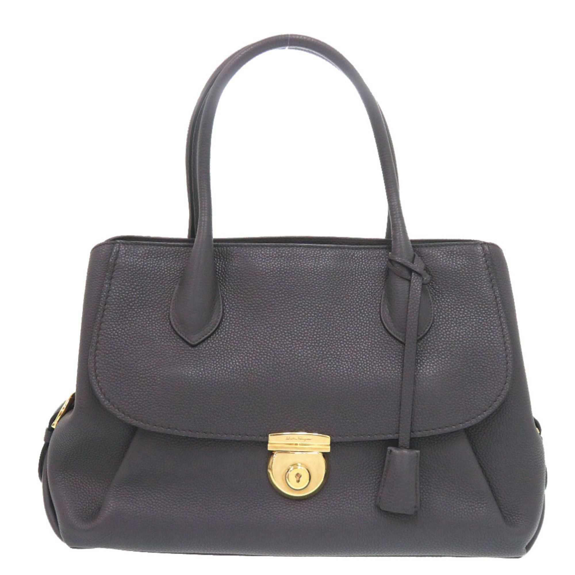 Salvatore Ferragamo Salvatore Ferragamo Leather Grey Tote Bag 0194 Size ONE SIZE - 1 Thumbnail