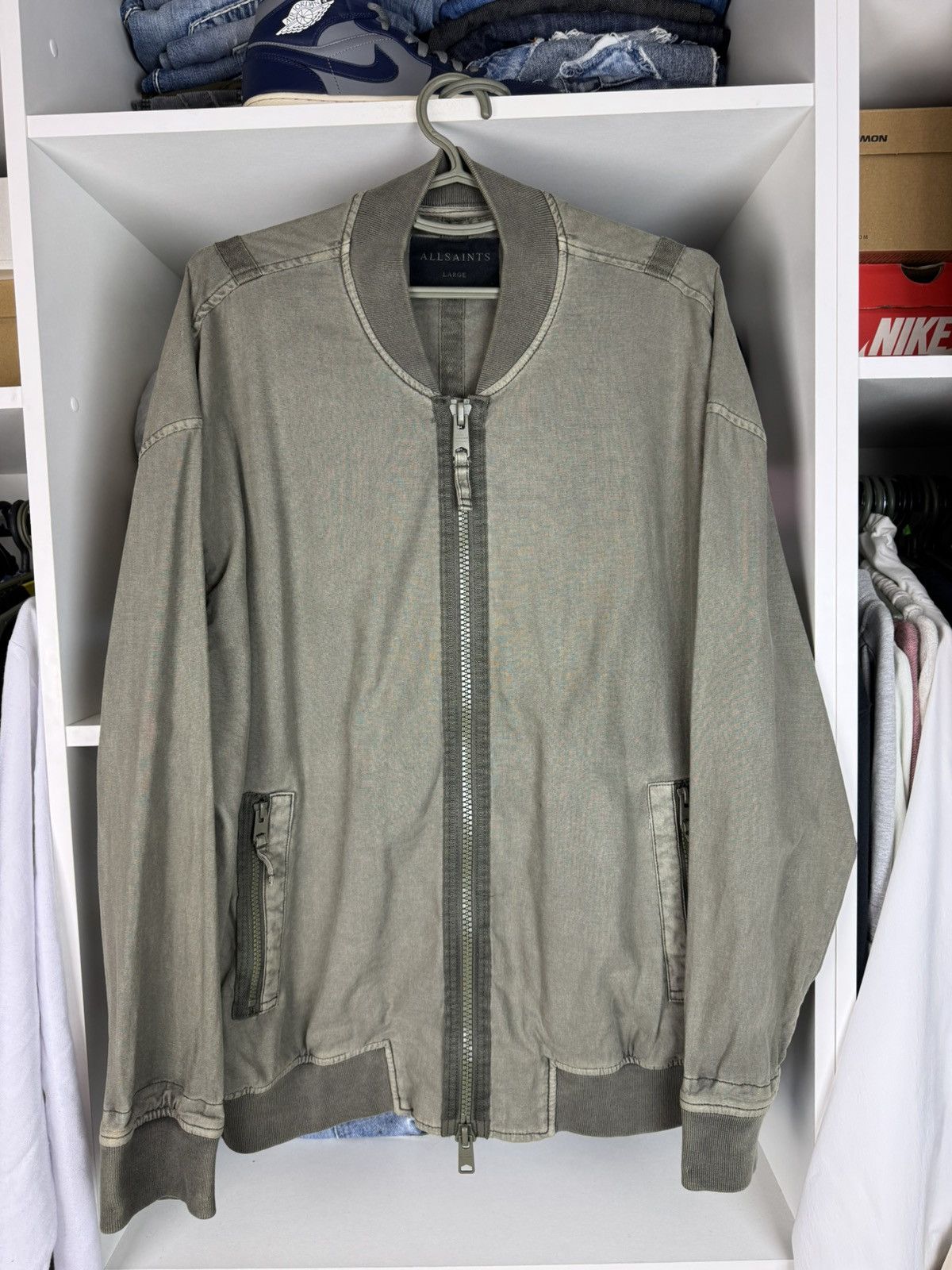 Allsaints Allsaints Blix Linen Cotton Bomber Jacket Men’s Size US L / EU 52-54 / 3 - 1 Thumbnail