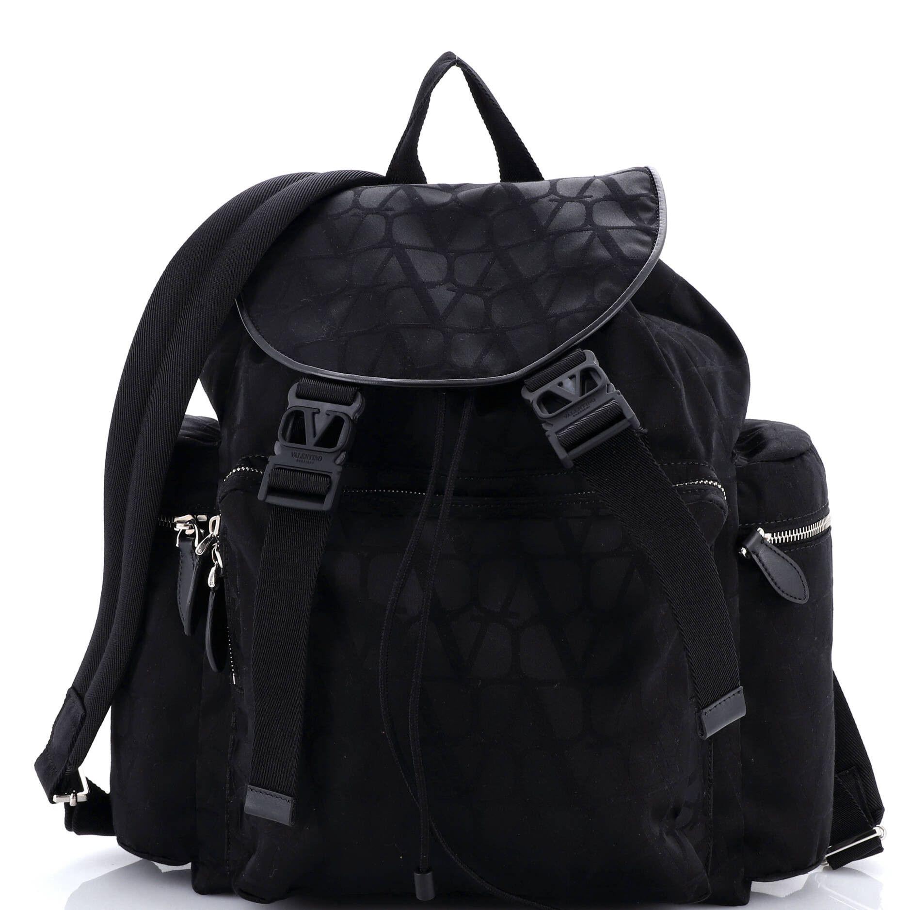 Valentino Double Buckle Backpack Size ONE SIZE - 1 Thumbnail