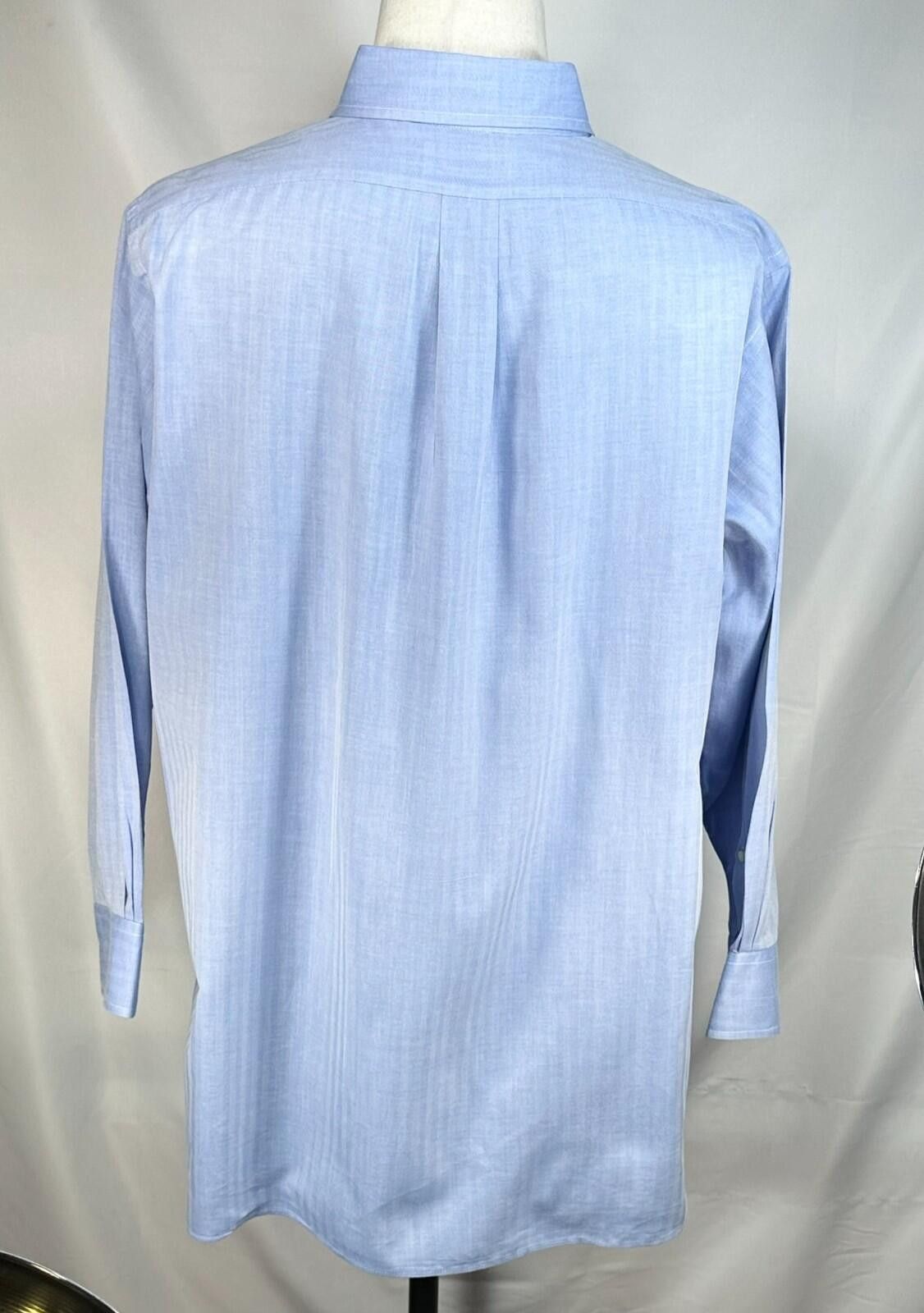 Tom James Tom James Executive Collection Solid Oxford Blue Mens XL Size 44R - 2 Thumbnail